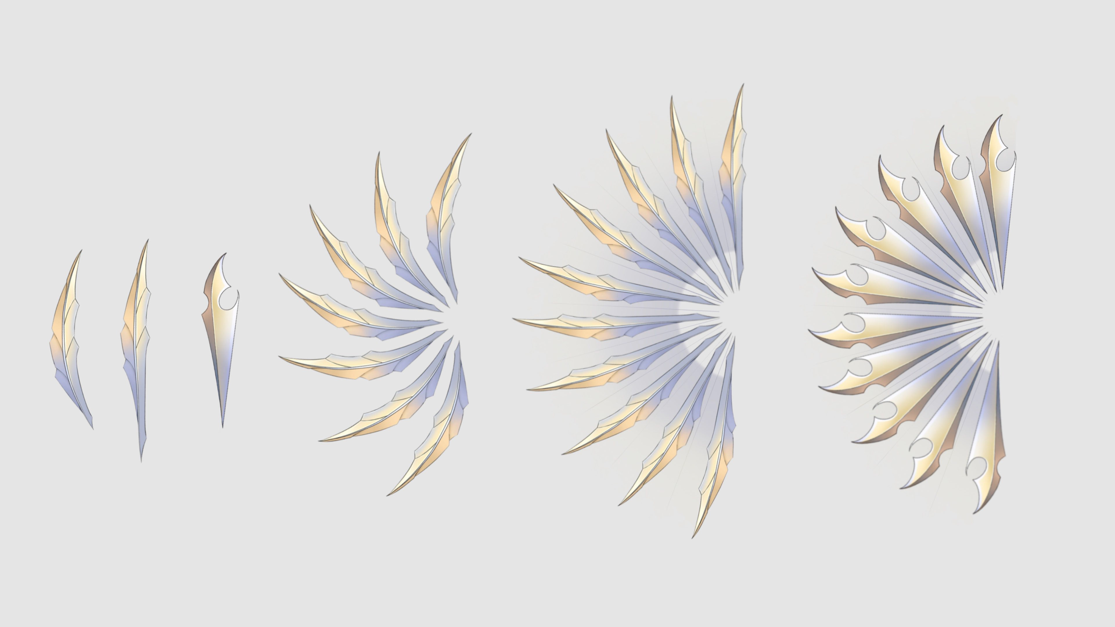 Yin Weapon Iterations (Lightmode)