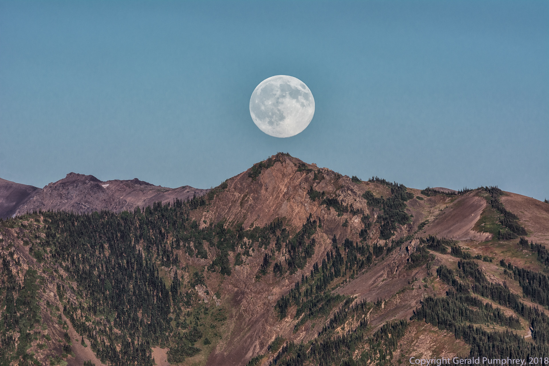 Moonrise at Hurricane Ridge