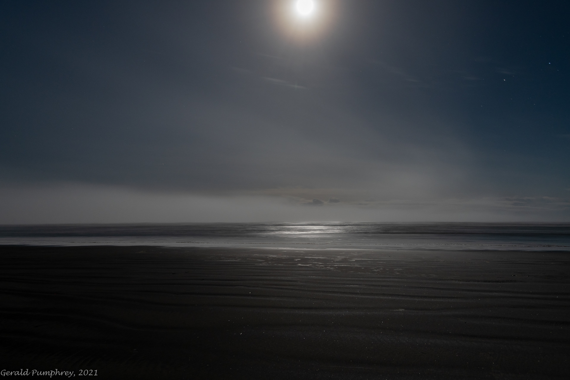 Cape Disappointment Moonset