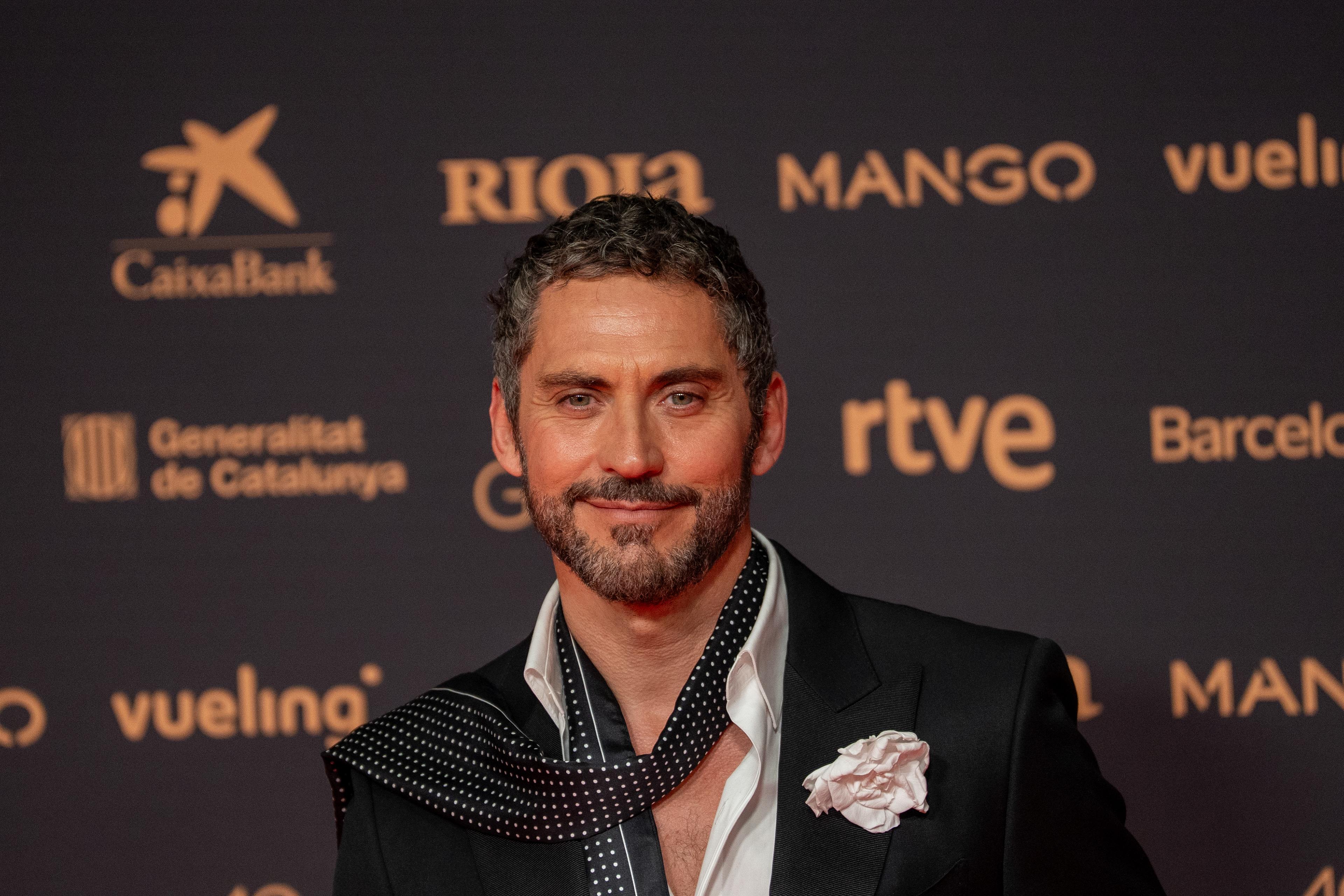 Spanish actor and filmmaker Paco Leon posing on the red carpet during the Goya Cinema Awards ceremony