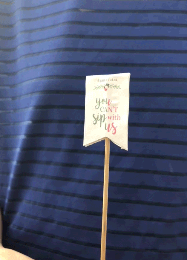 Drink Stirrer Sticker