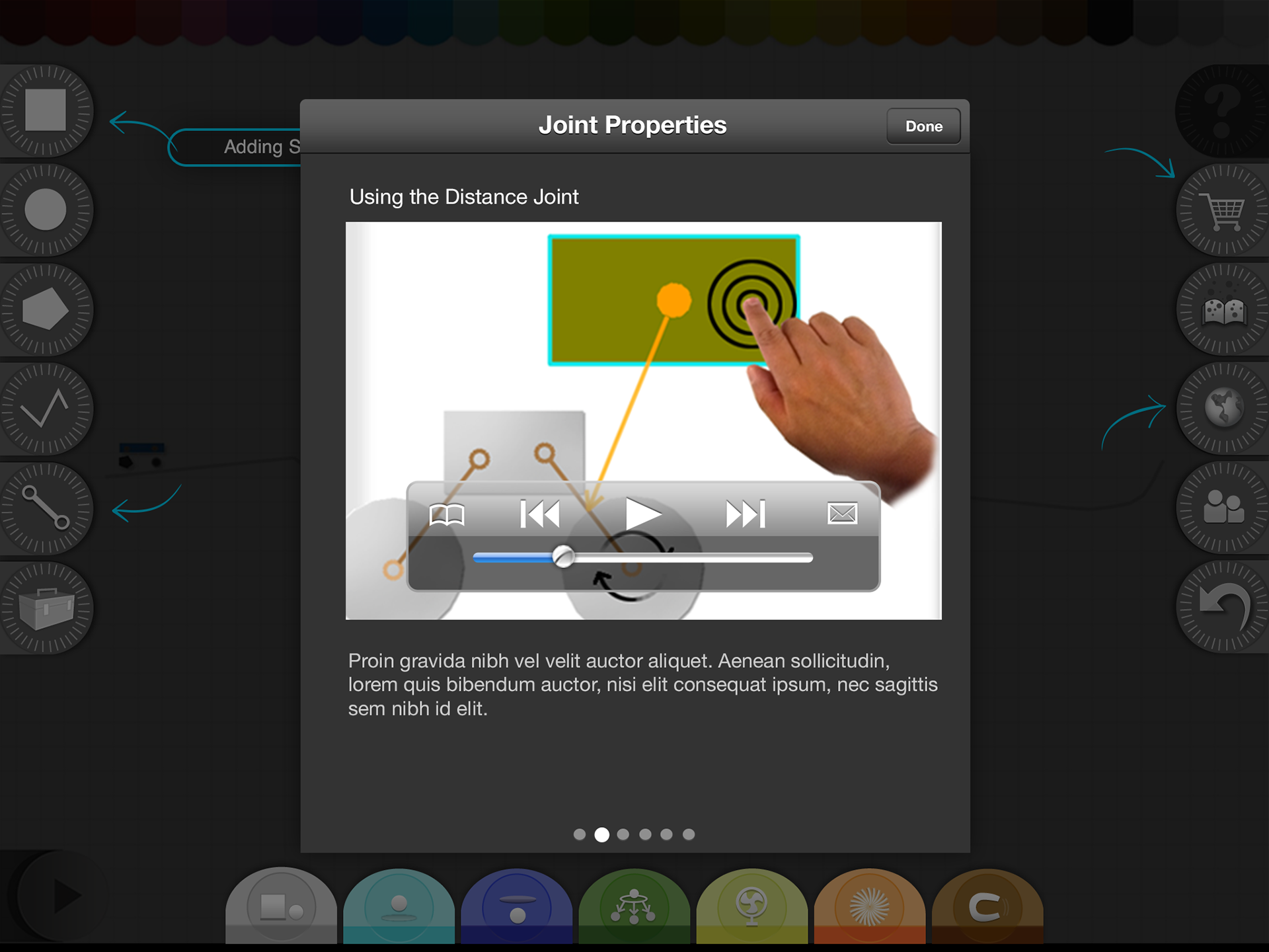 Swipe through video topics to learn more.