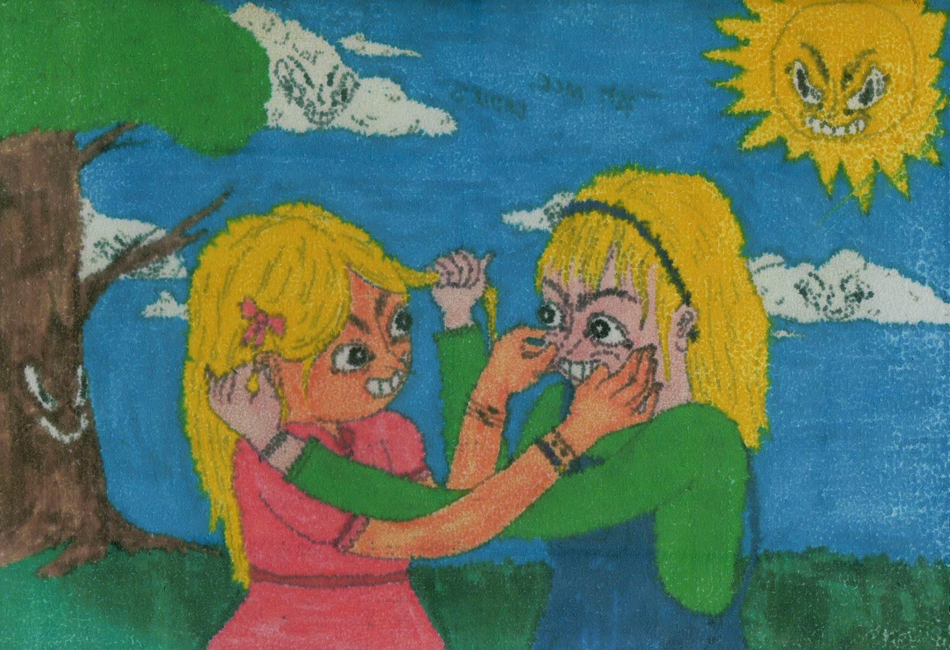 'Play Nice Ladies' Inkjet monotype