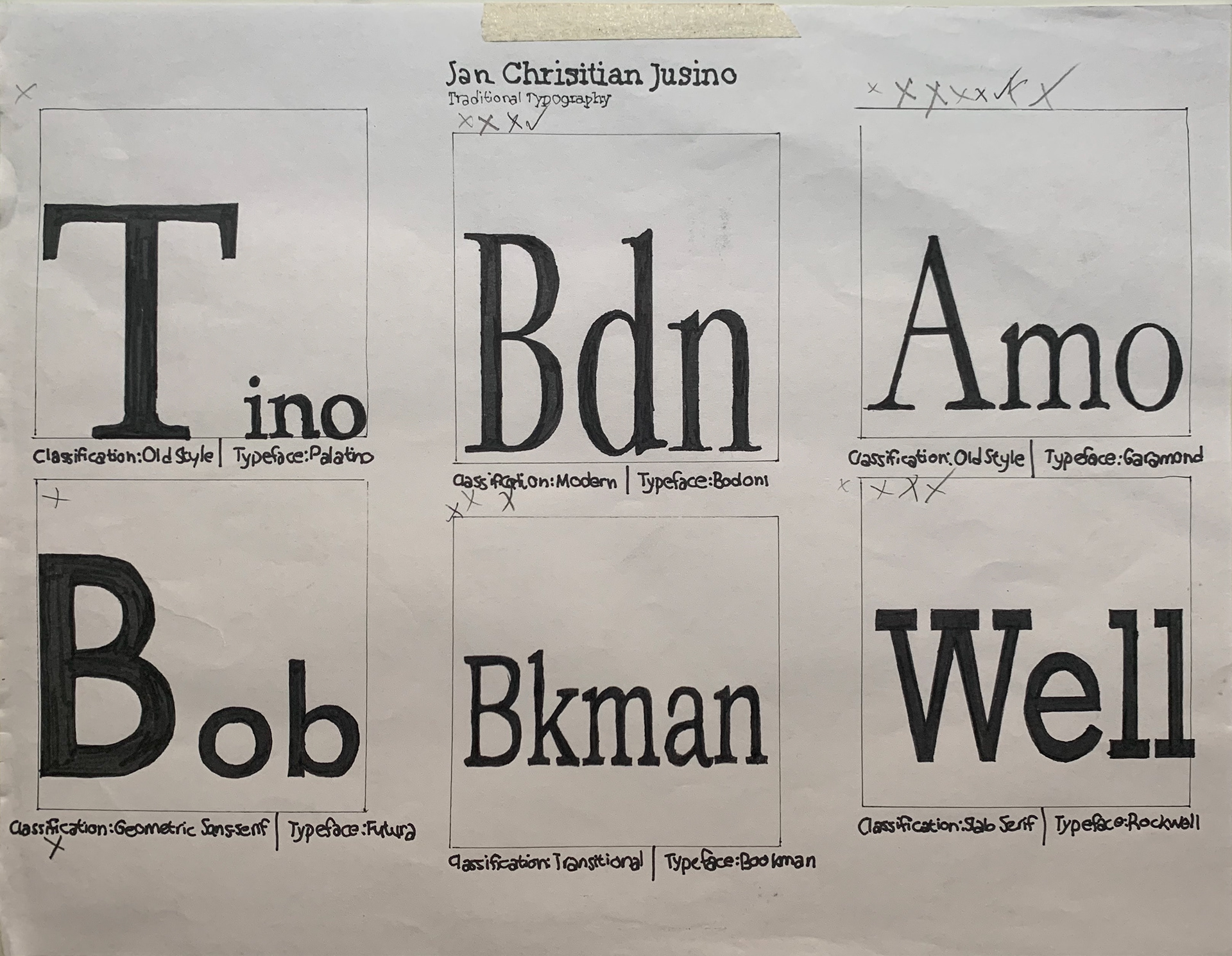 Hand-drawn letterforms