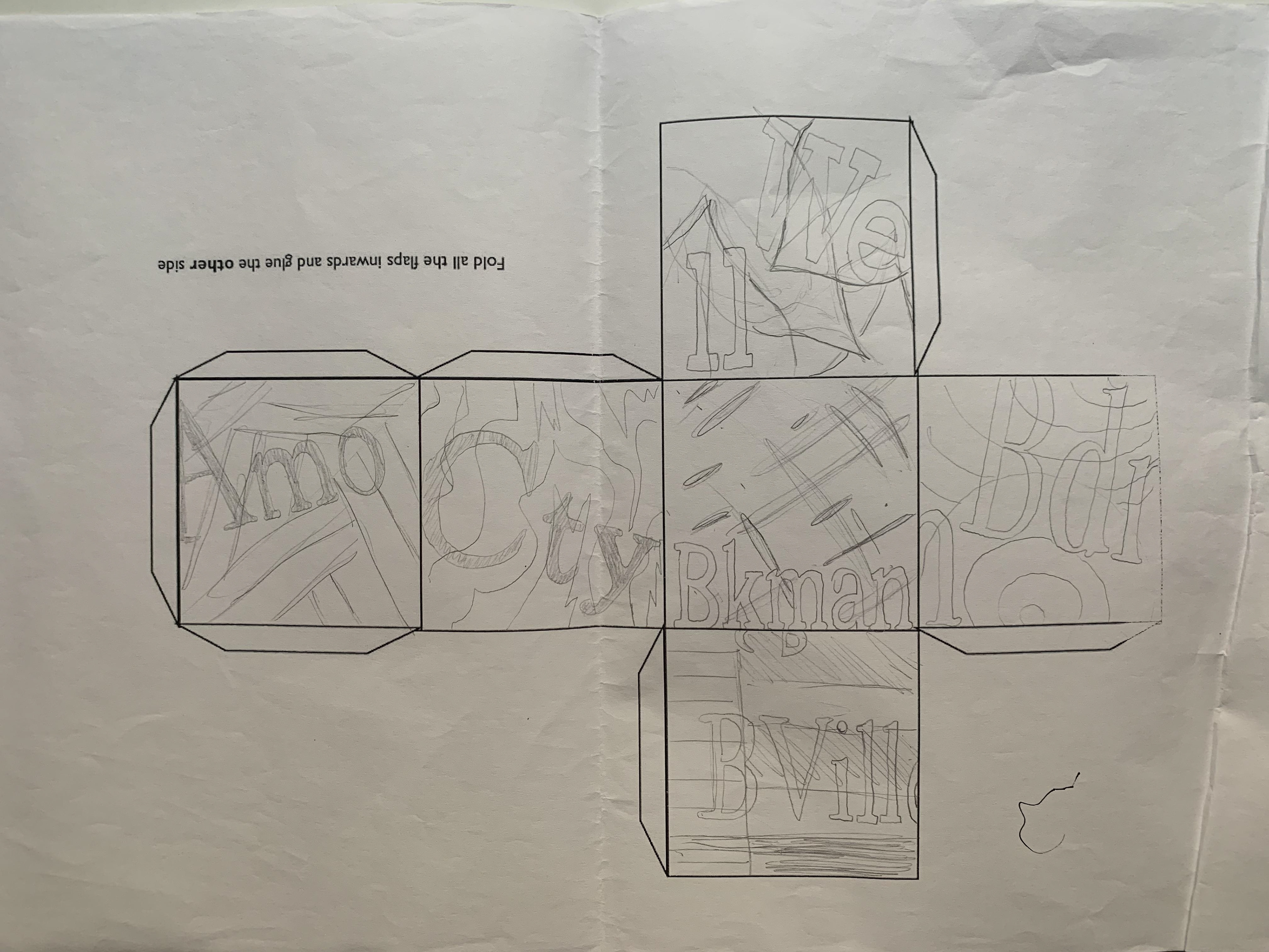 Dieline Thumbnails Sketches