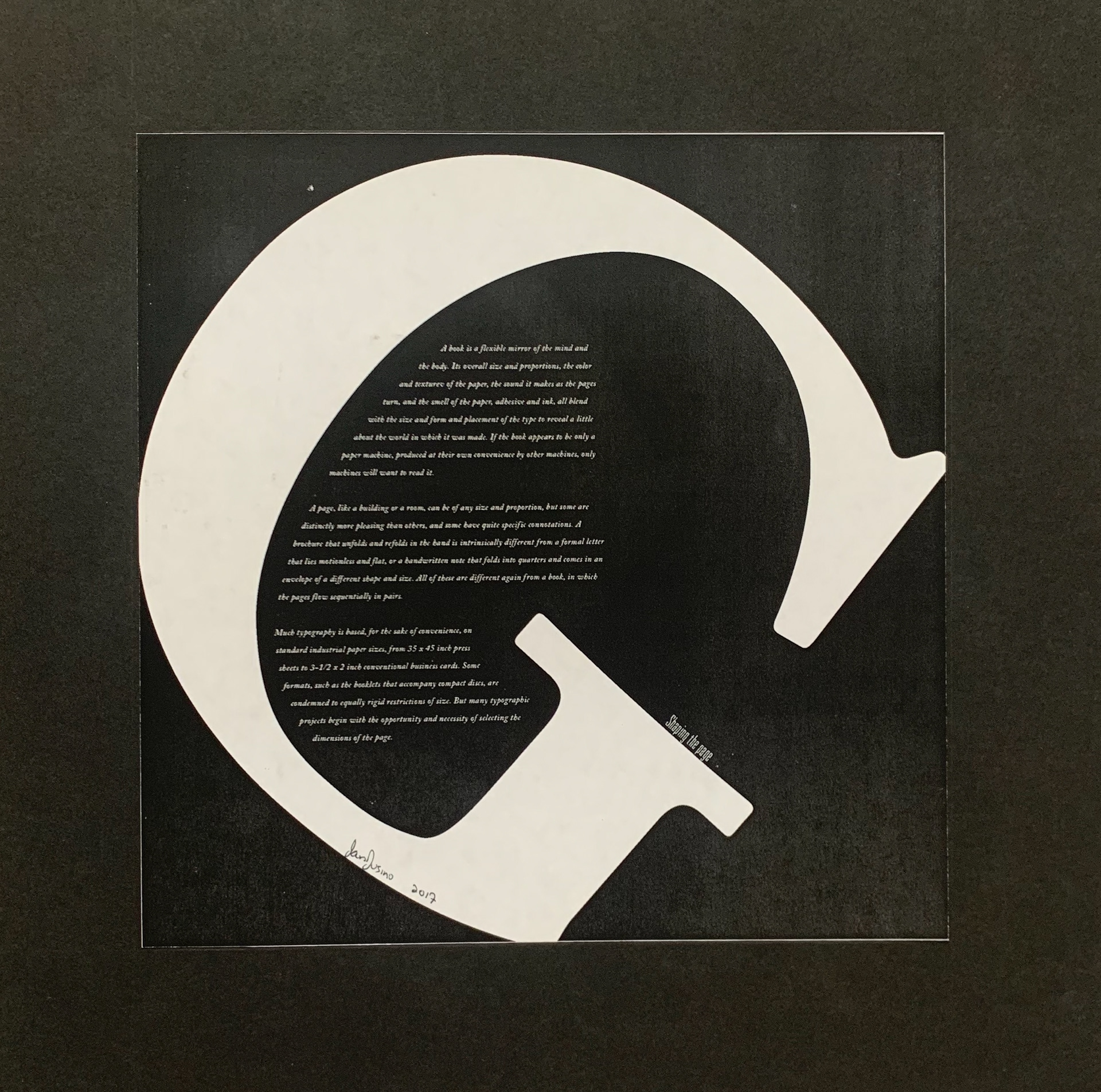 Prominent Letterform