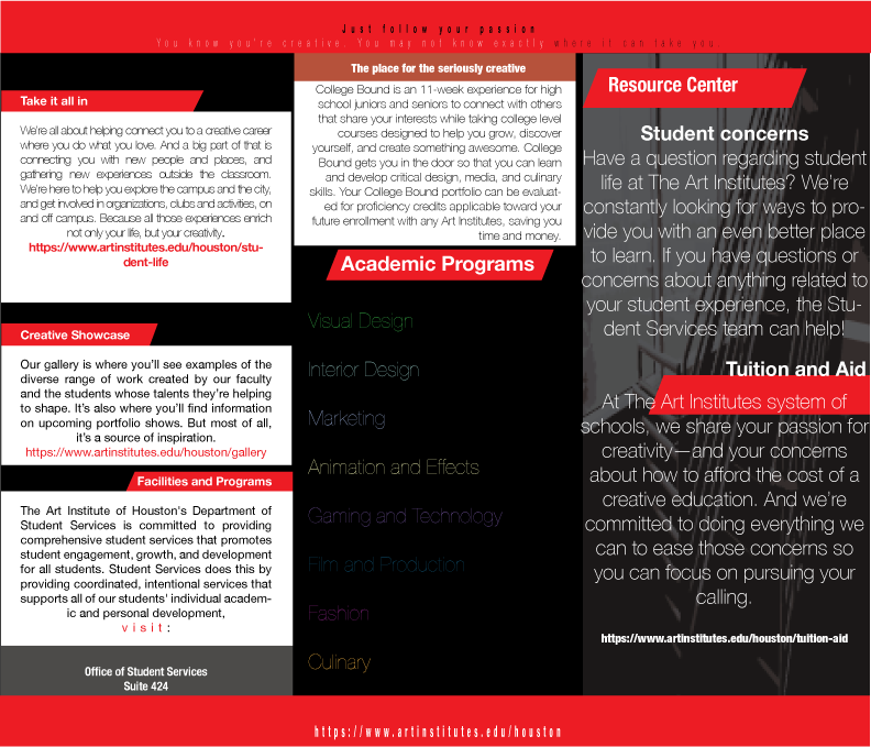 First Brochure Design (Back)