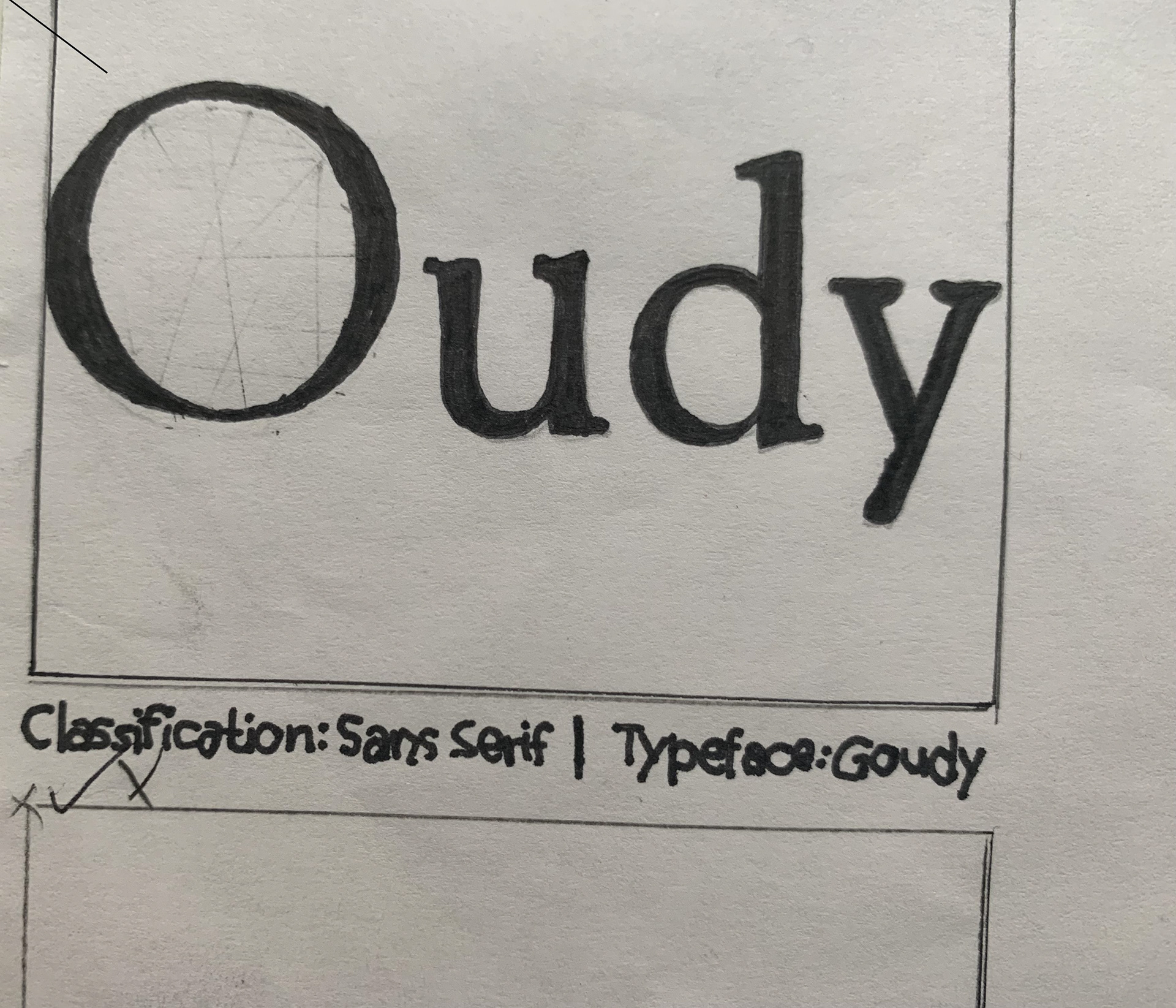 Hand-drawn letterforms