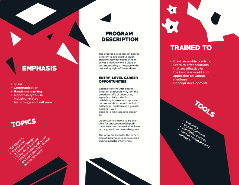 Second Brochure Design (Front)