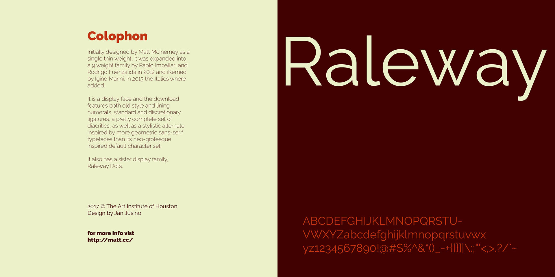 Colophon
