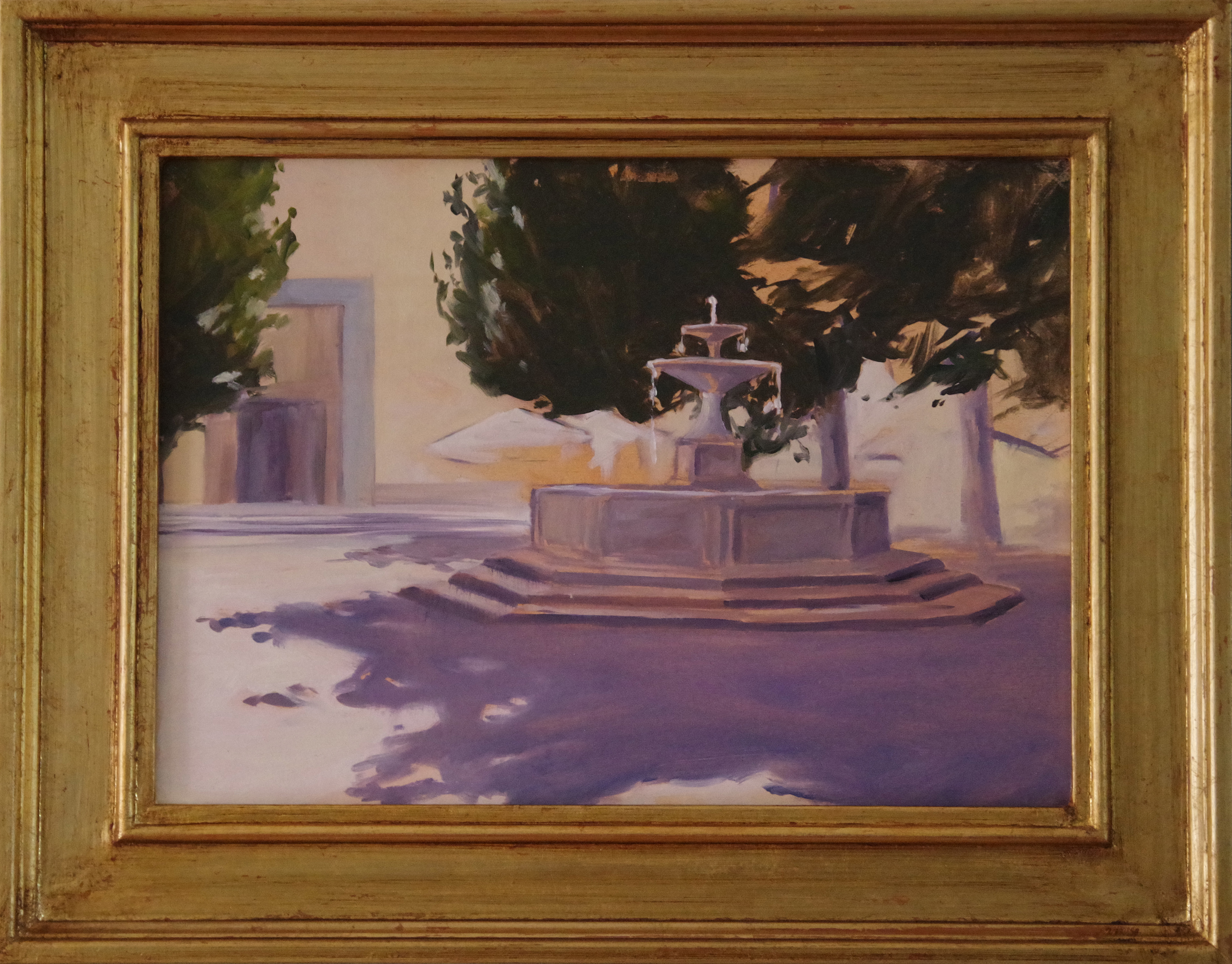 Piazza Santo Spirito - oil on panel (25cm x 35cm)