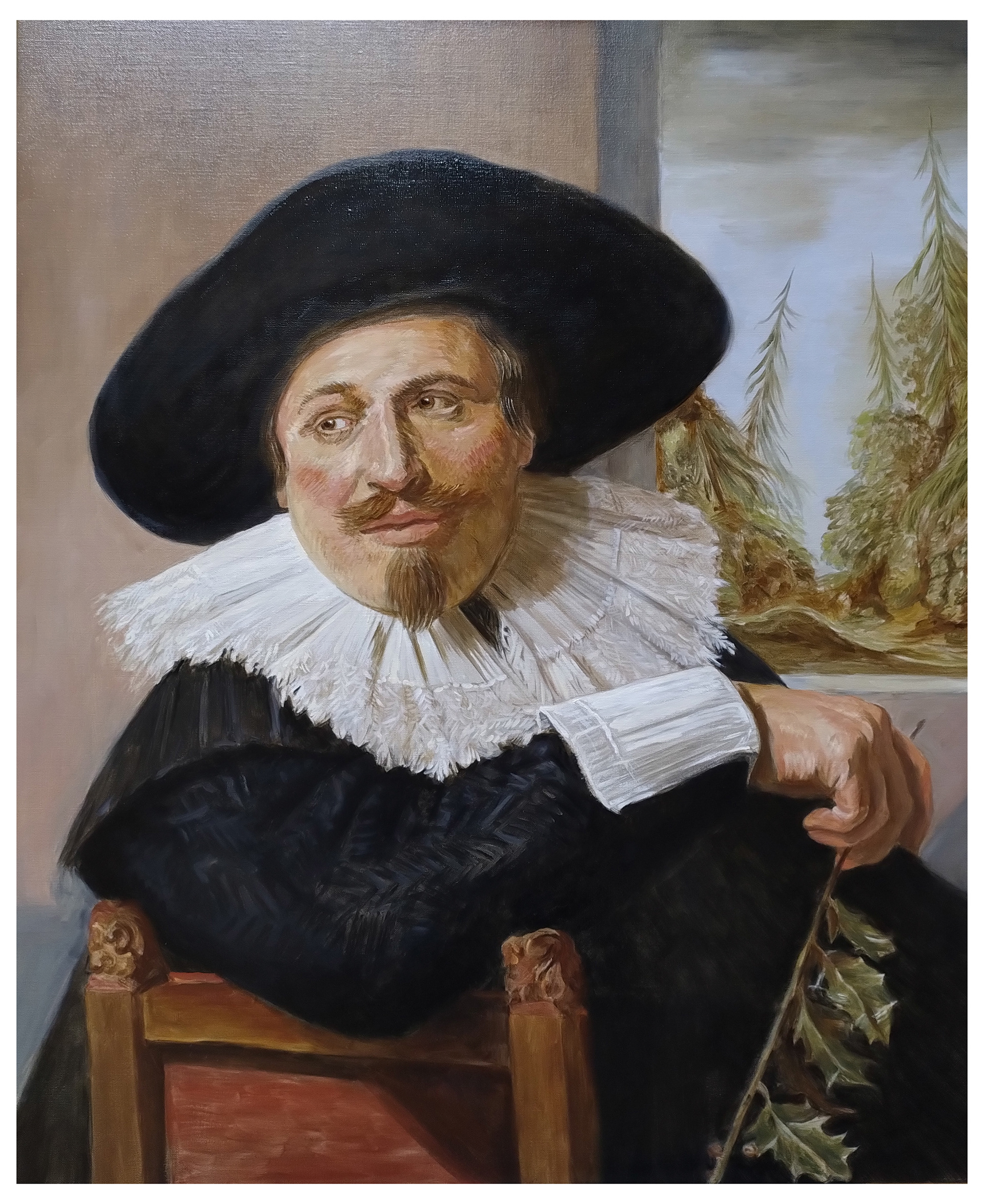 After Frans Hals - oil on canvas (80 x 65 cm)