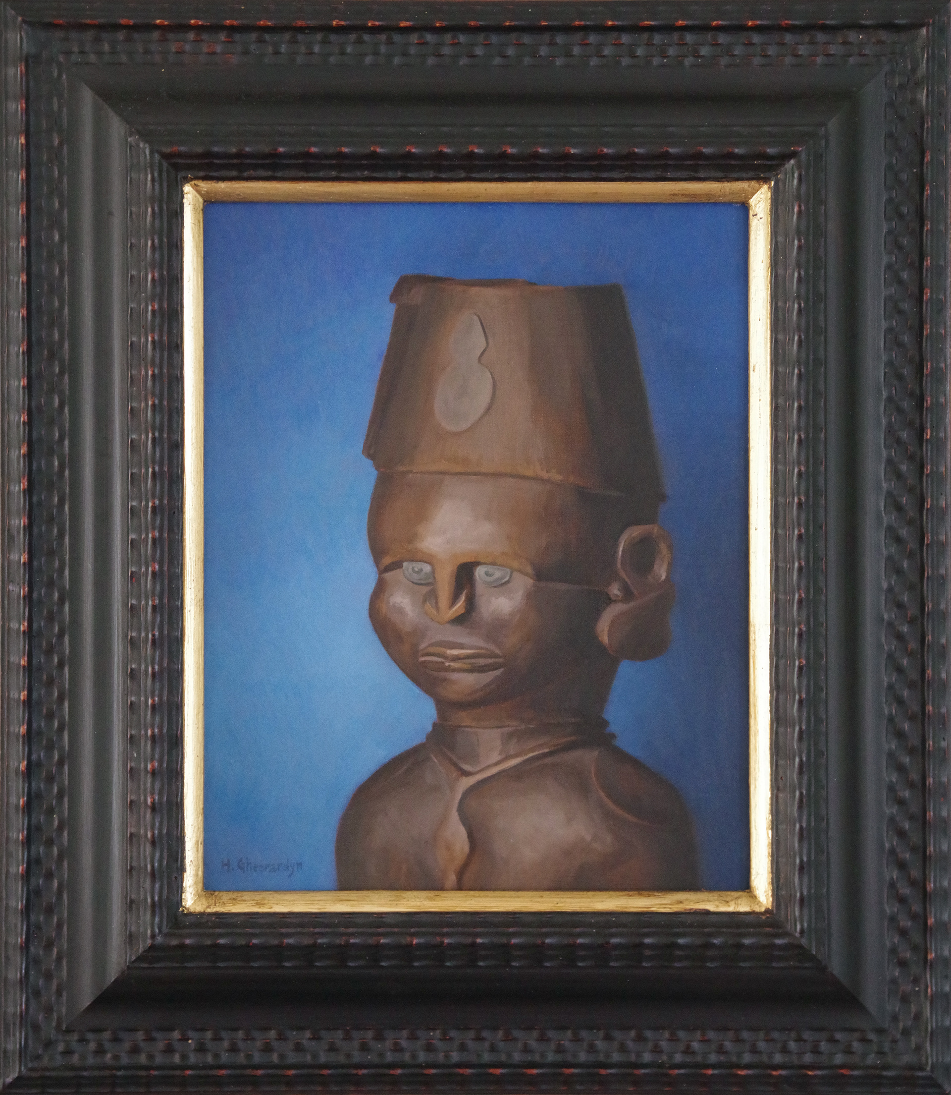 Kamba Askari - oil on panel (30cm x 24cm)