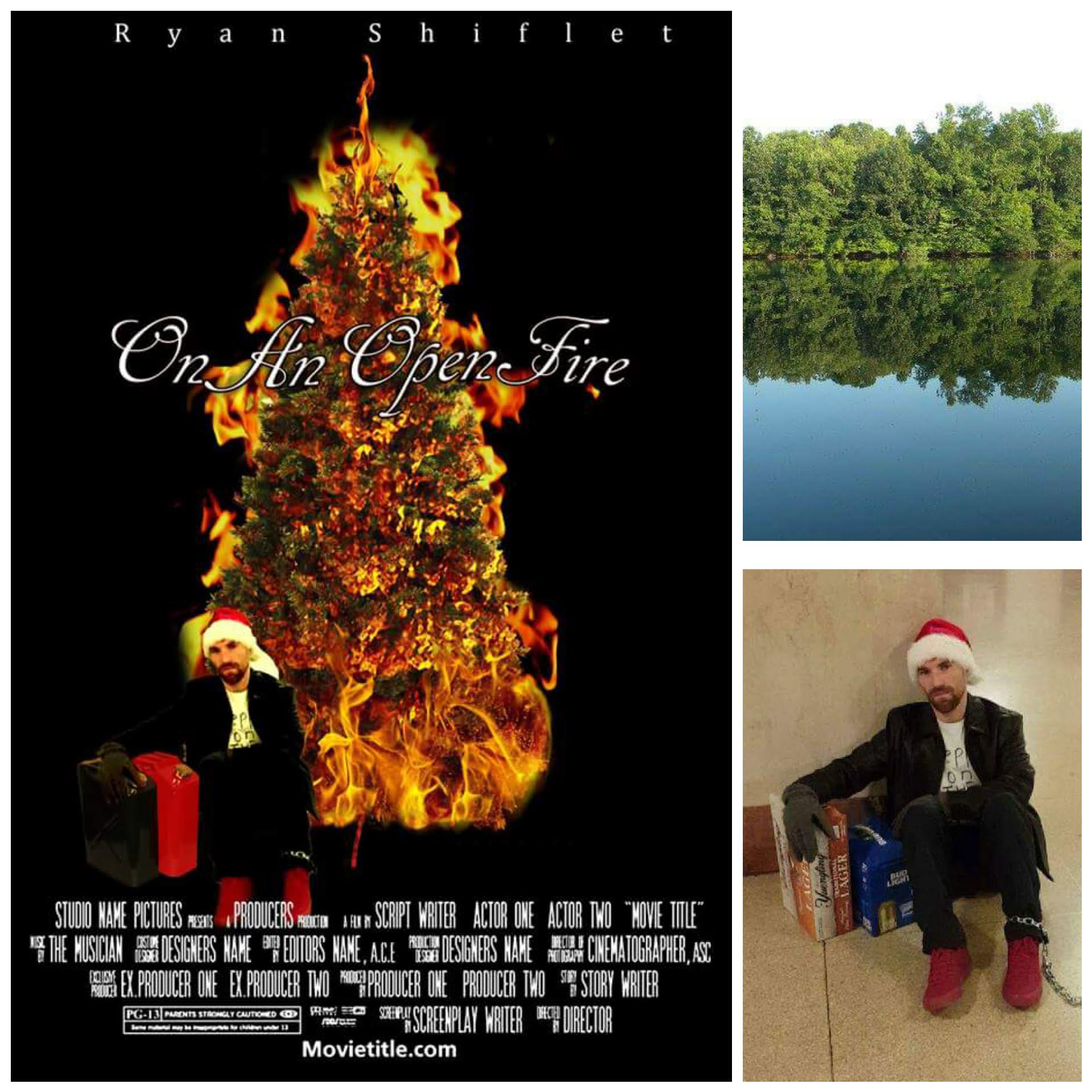 Mock movie poster made from facebook photos