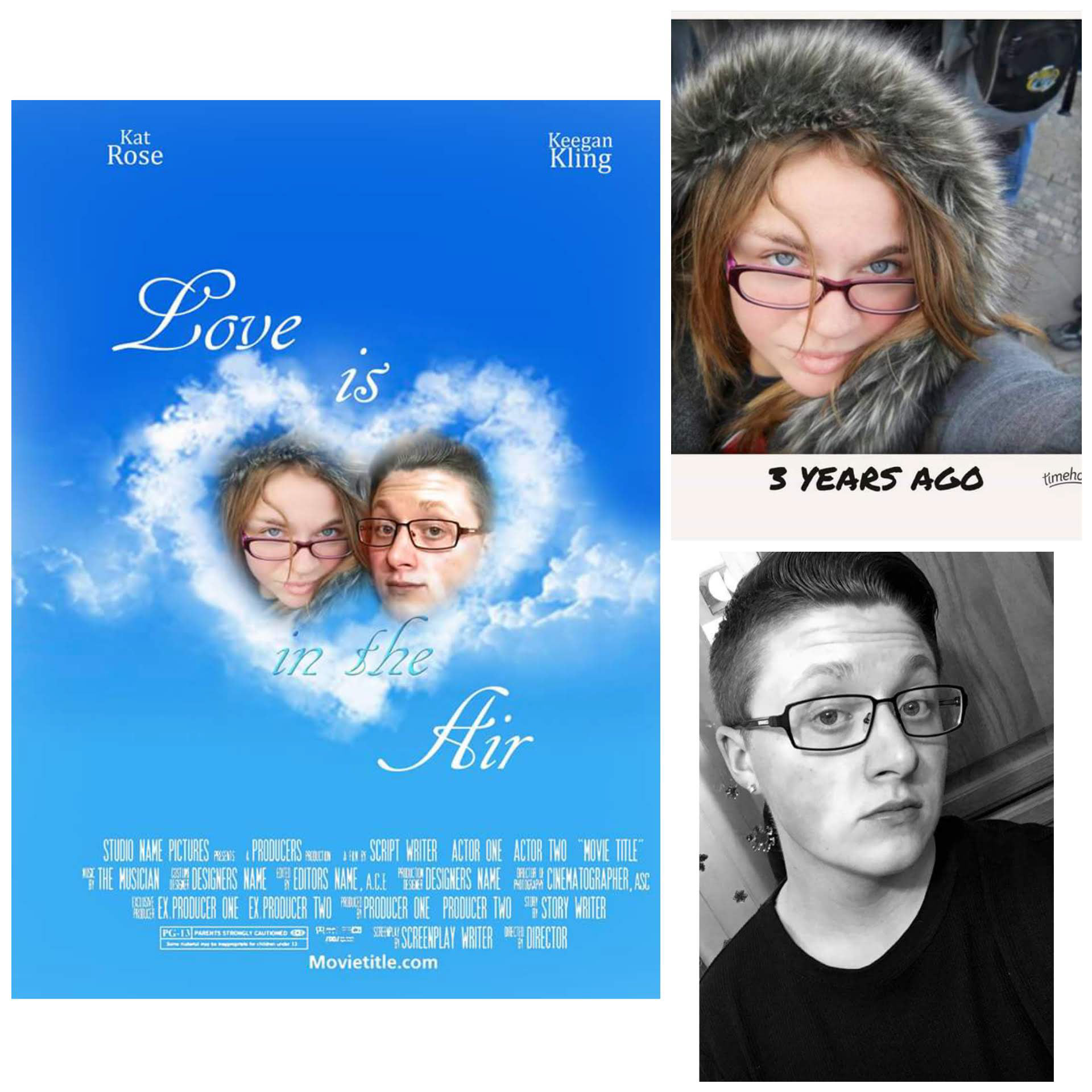 Mock movie poster made from facebook photos