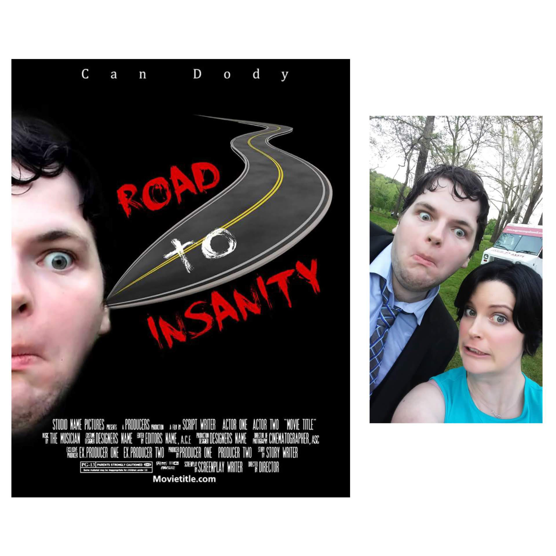 Mock movie poster made from facebook photos