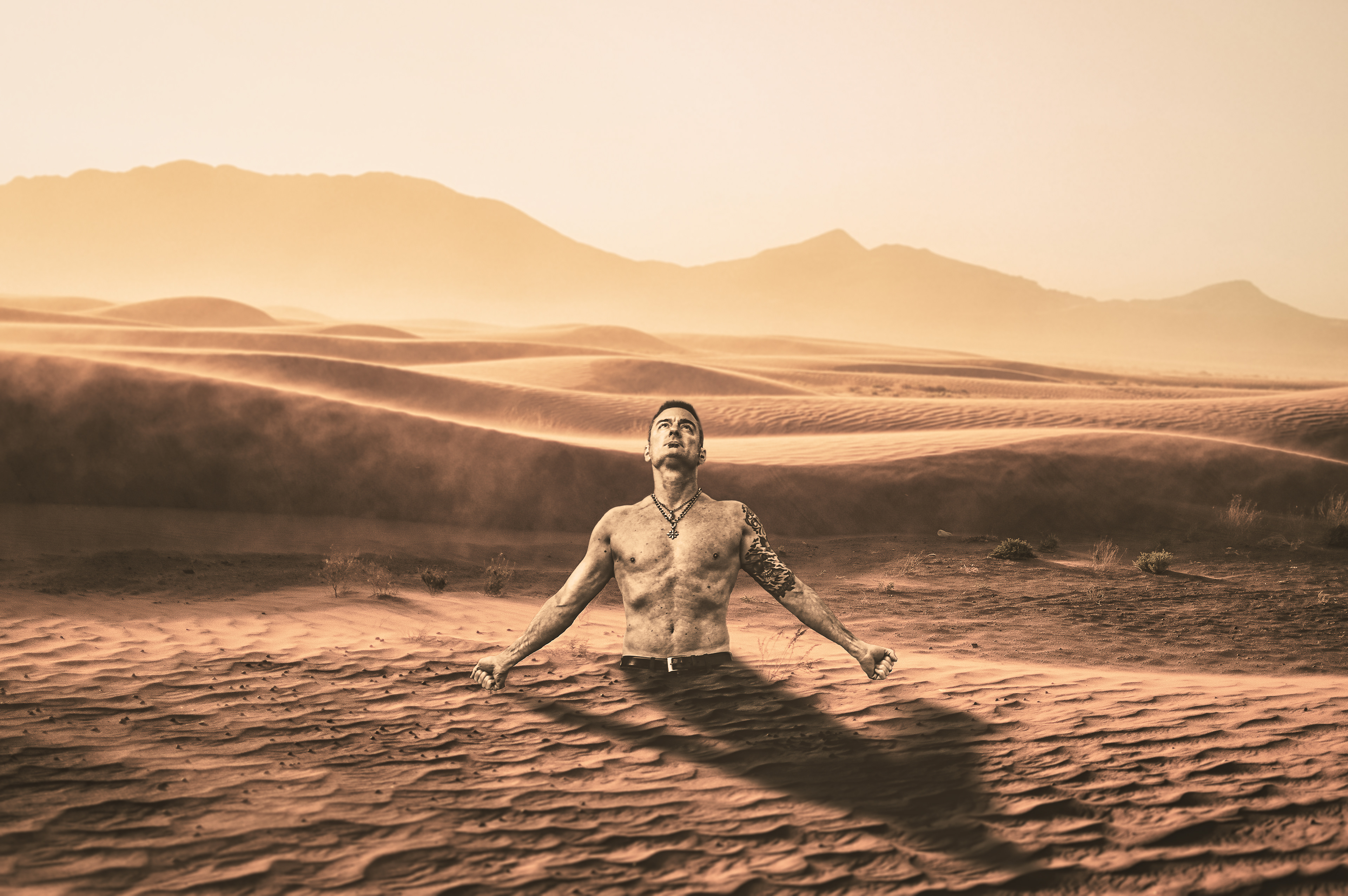 Buried a man who's never been to the desert
