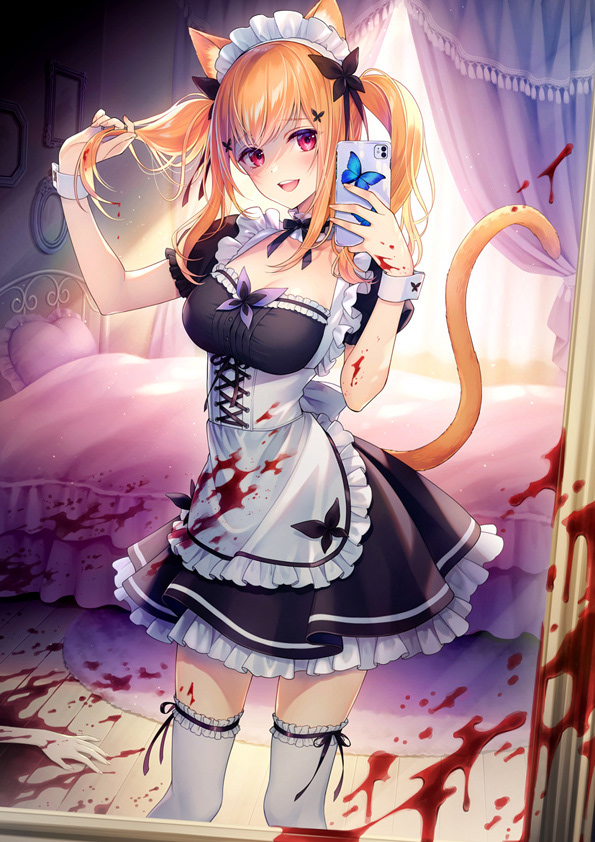 Vtuber 胡蝶ここあ様 2022年3月チェキイラスト