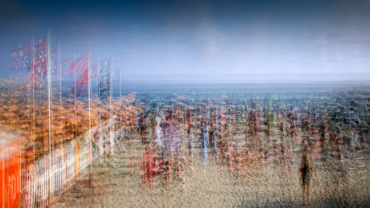 Nicole Holz - Fine Art Editions |  Lido di Andora | Multi-layered in-camera exposures captured strictly on location along the Ligurian coast. By fusing the raw dynamics of sea and light with the delicate geometry of harbors into fluid, impressionistic sanctuaries, this series stands as a testament to deliberate human craftsmanship and authentic vision in a digital age.