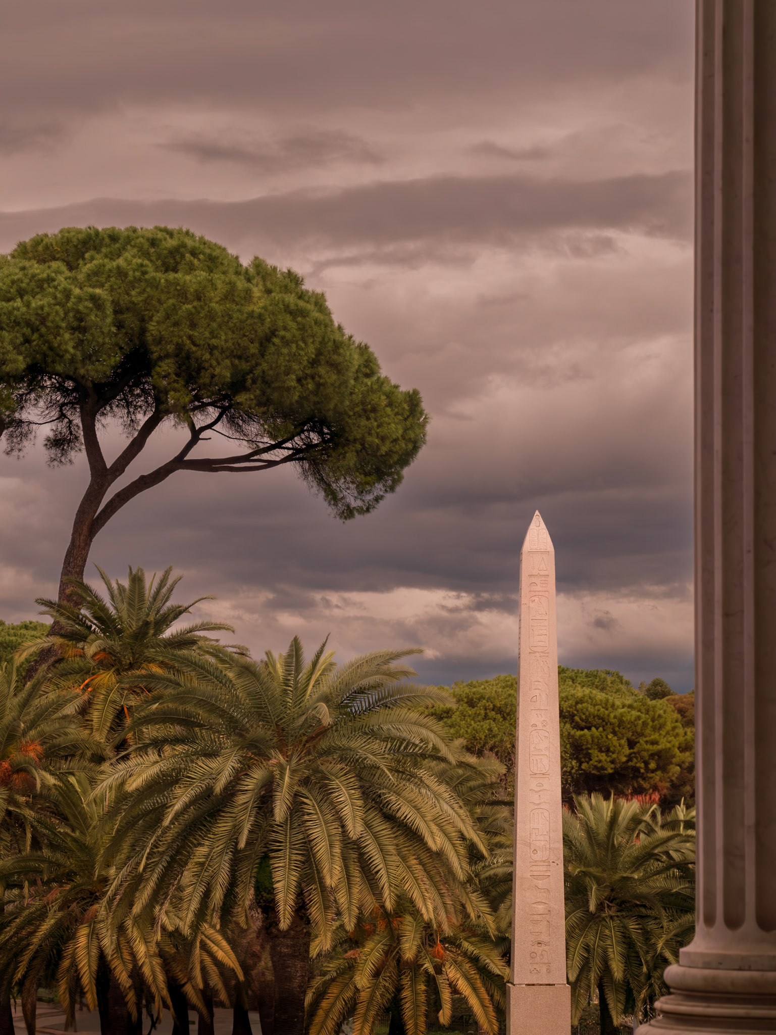 Obelisk at Villa Torlonia