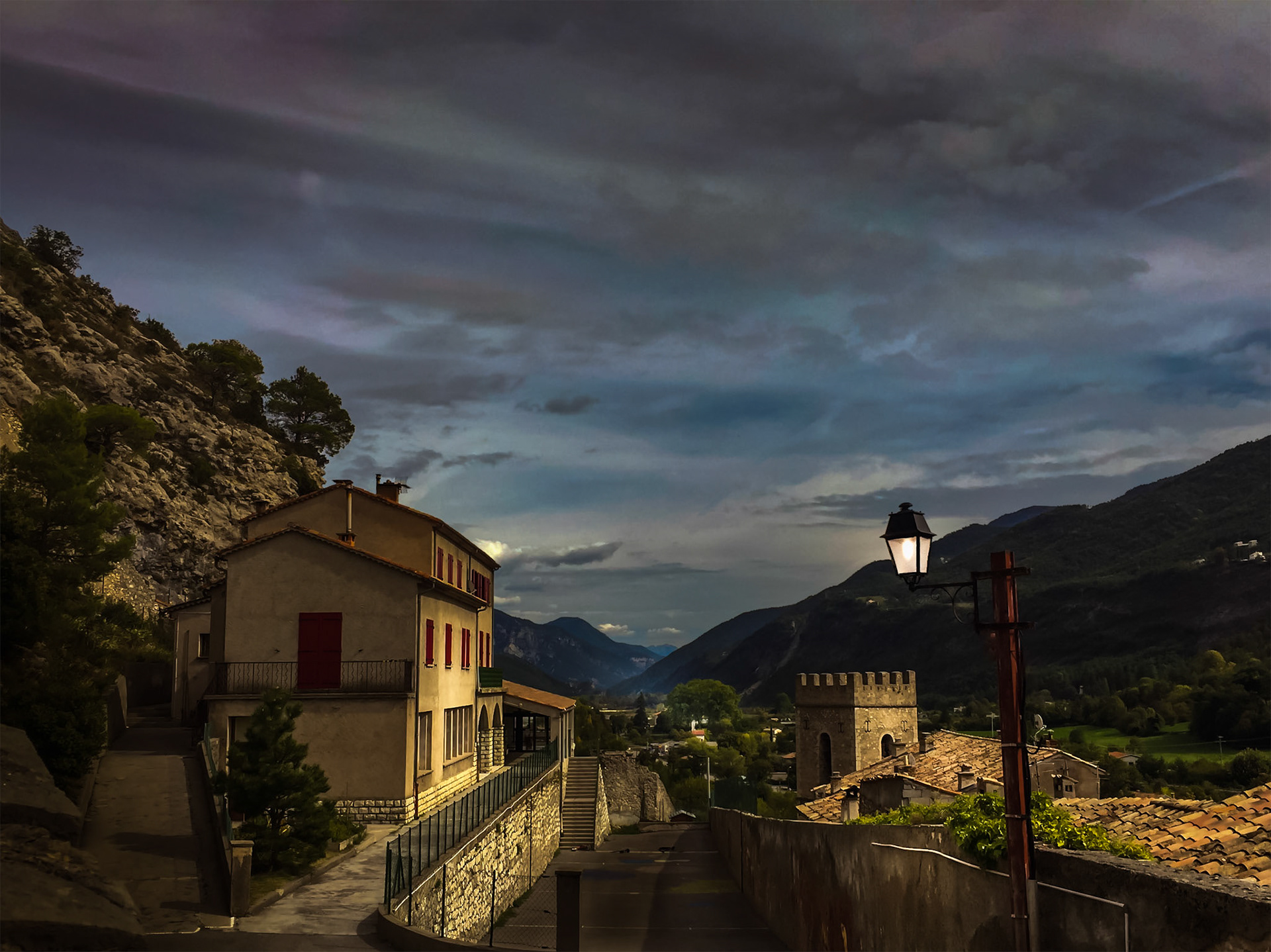 Evening in Entrevaux
