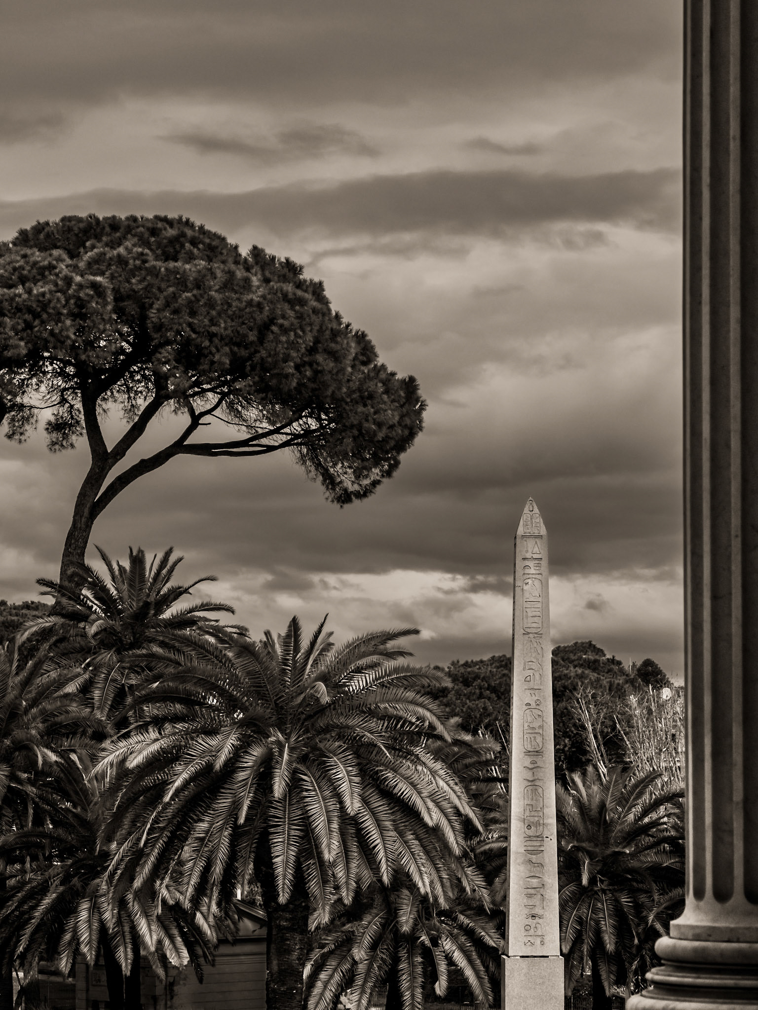 Obelisk at Villa Torlonia