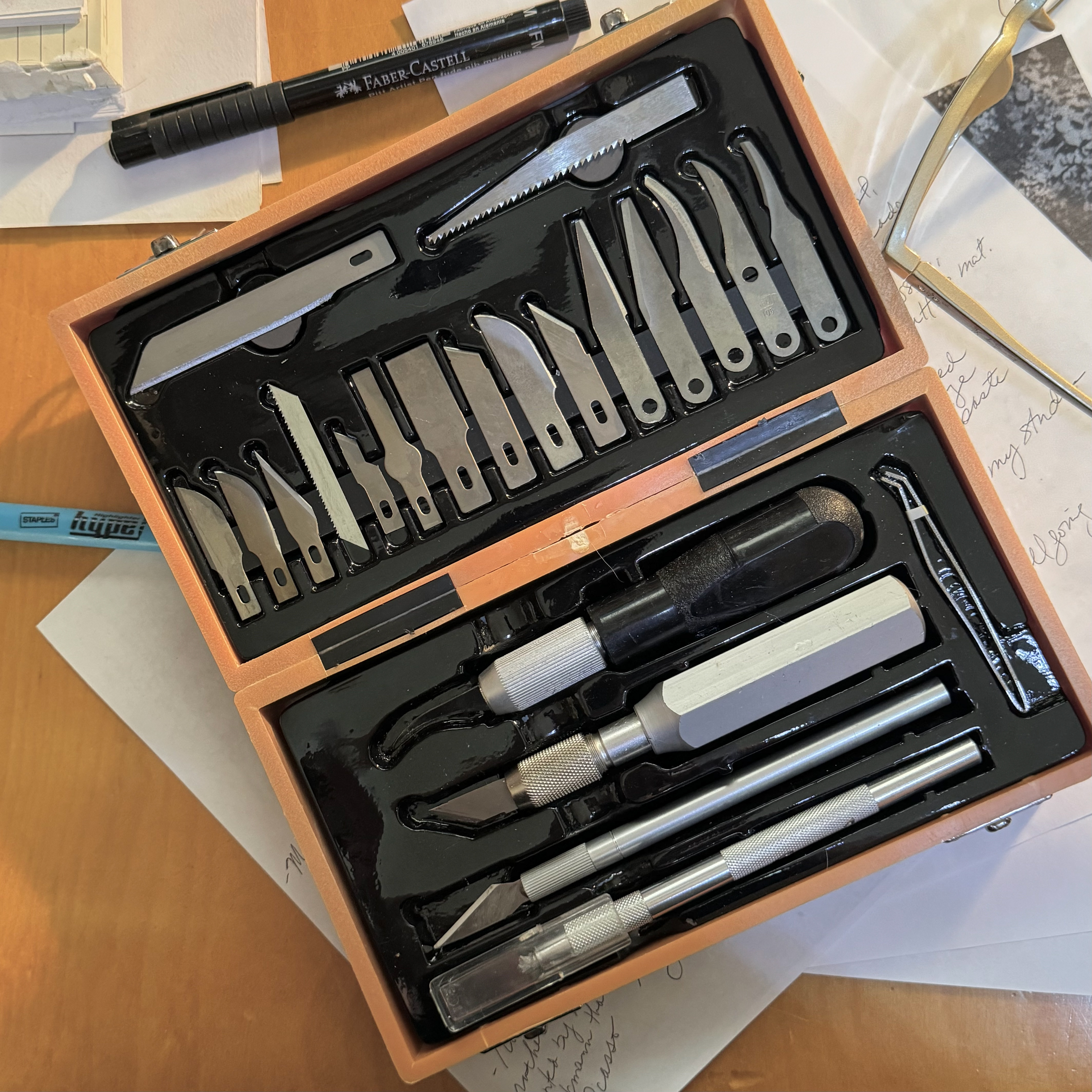 One of my favourite things in the world: a vintage Excel knife set, courtesy of my parent's garage