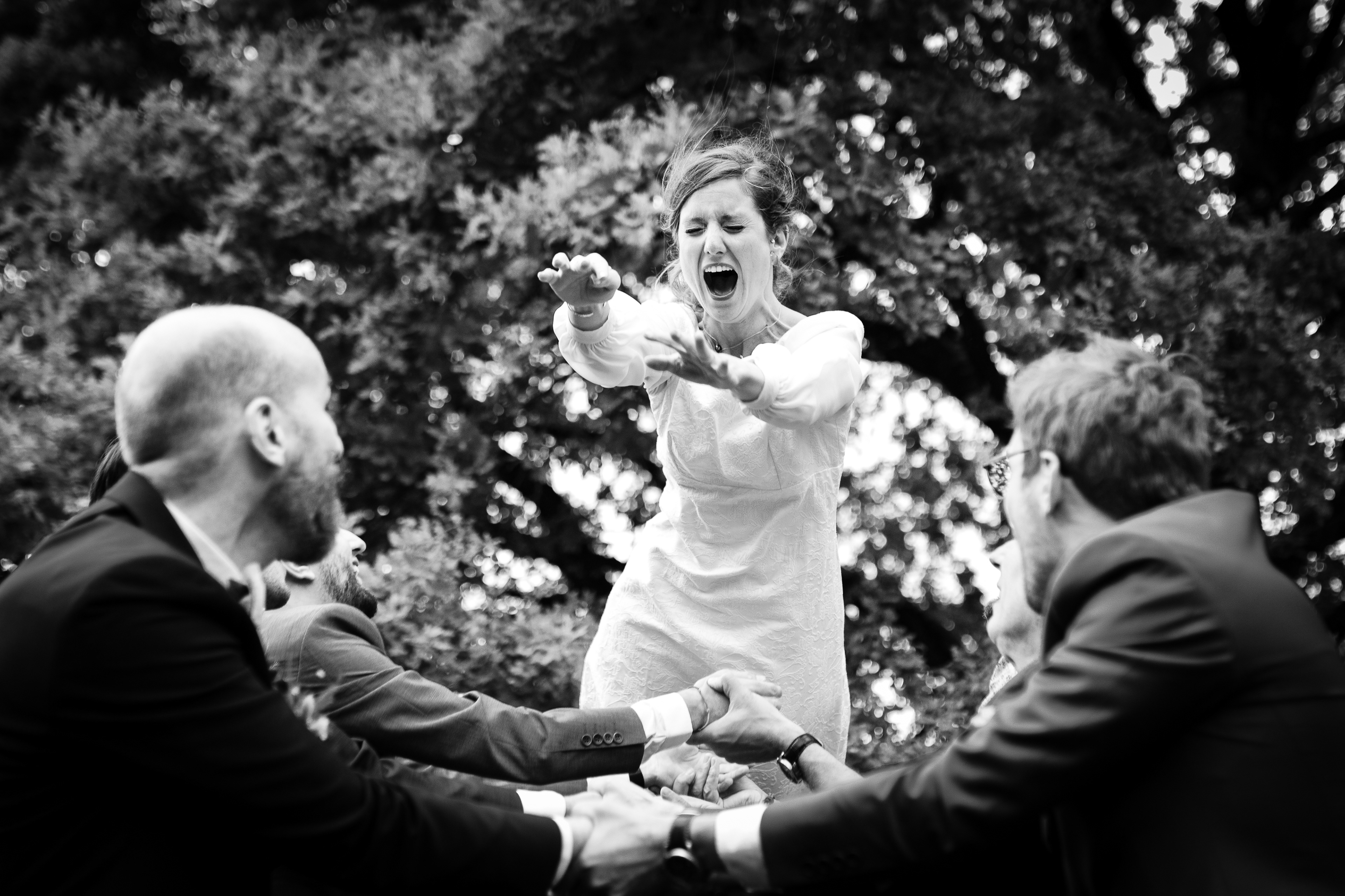 Jetée de mariée ... Y'a pas mieux pour se marrer