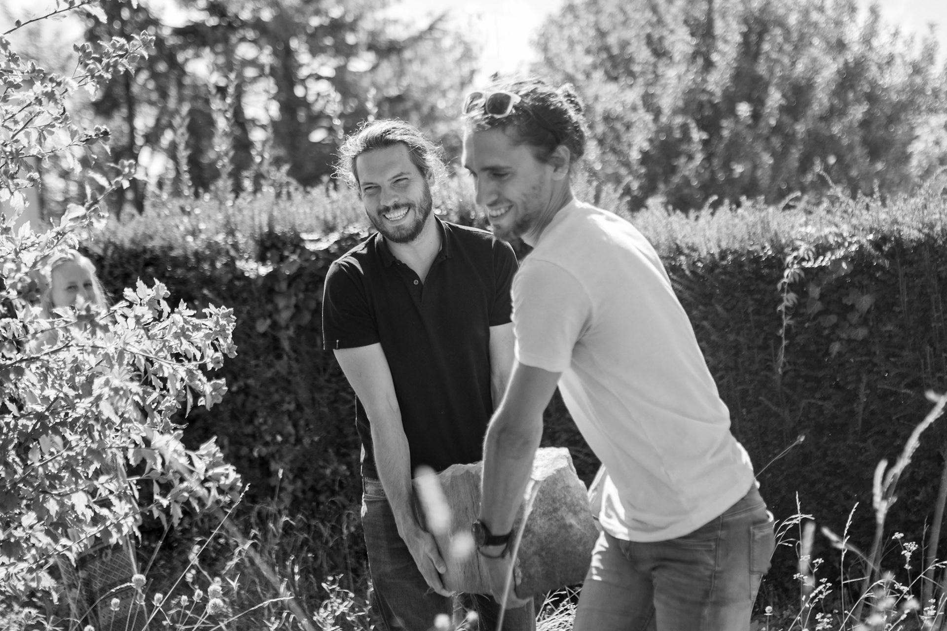 Papa et beau frère qui bossent