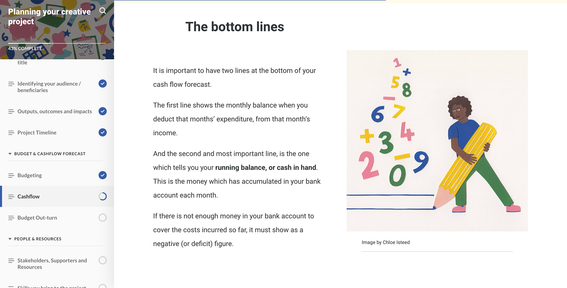 'Bottom Lines' within the module