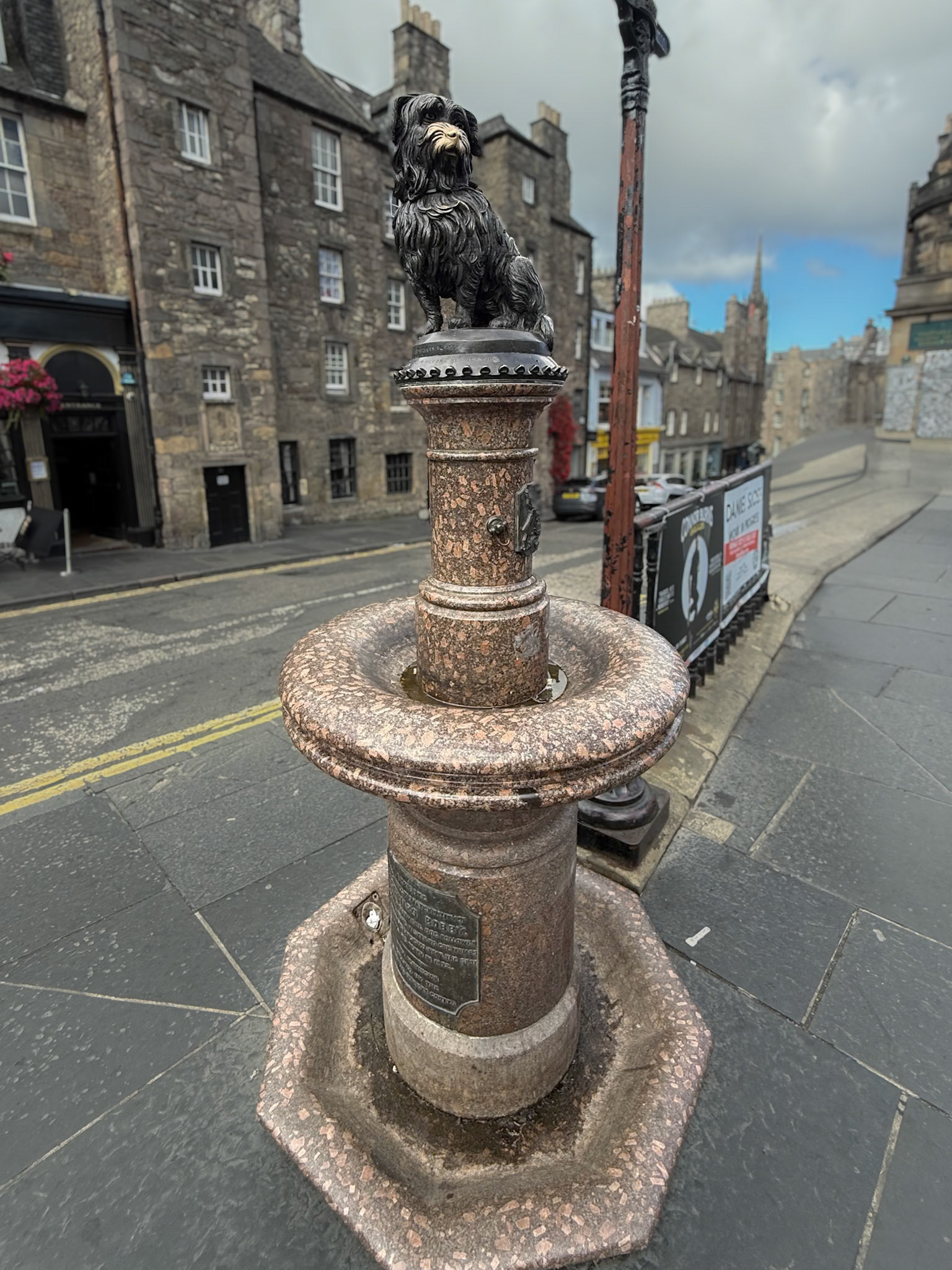 Greyfriars Bobby Fountain, Edinburgh.