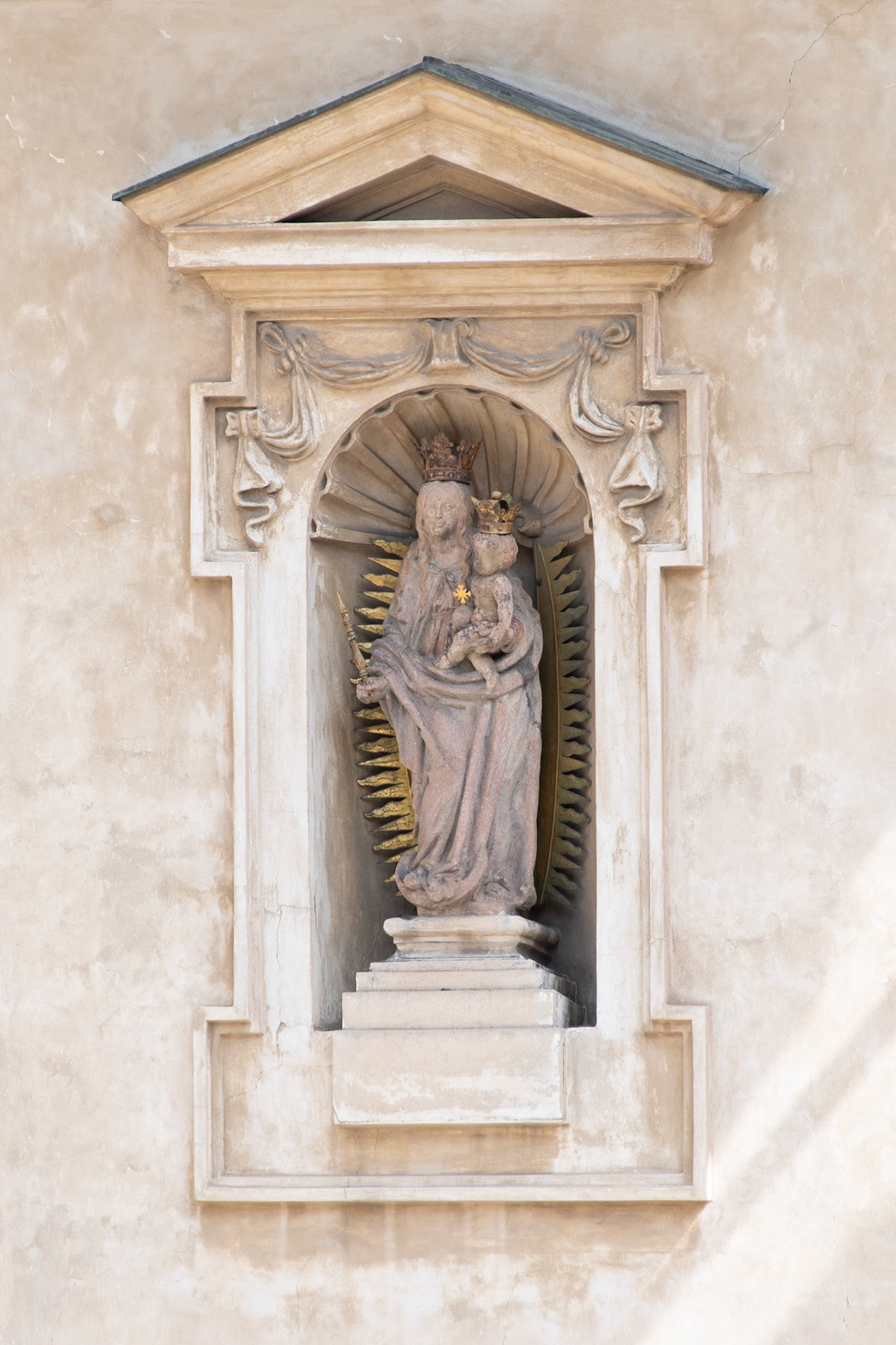 Statue of the Virgin Mary and Child - Prague, Czech Republic