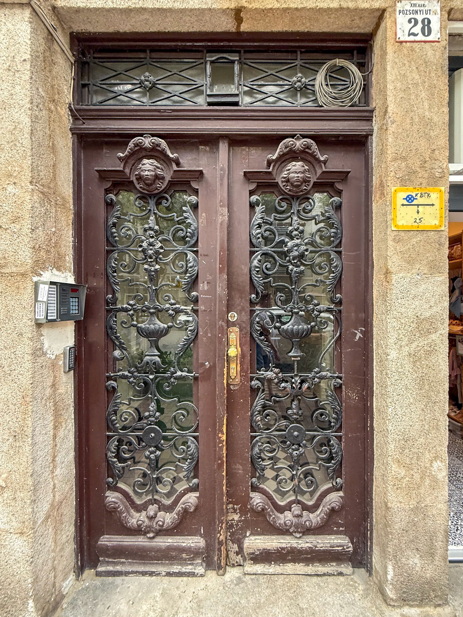 Apartment Building Entrance - Budapest, Hungary
