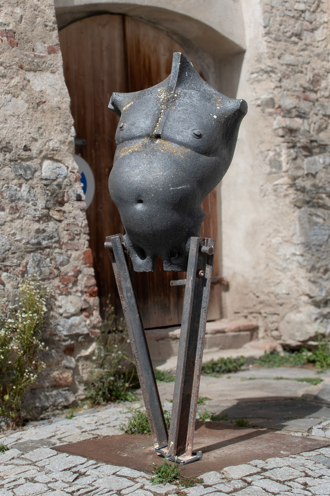 Torso sculpture - Cesky Krumlov, Czech Republic
