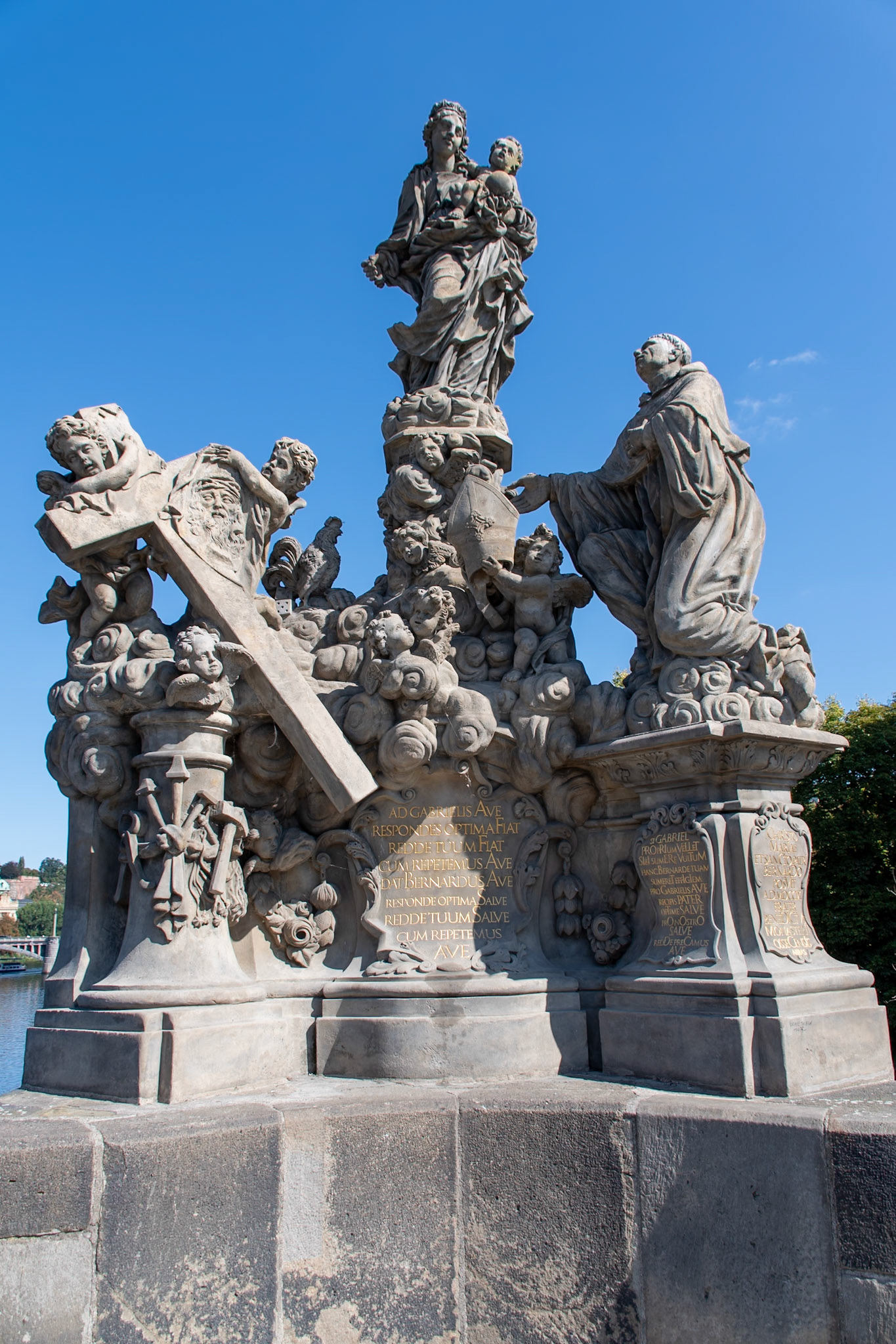 Statue of Saint Bernard - Prague, Czech Republic