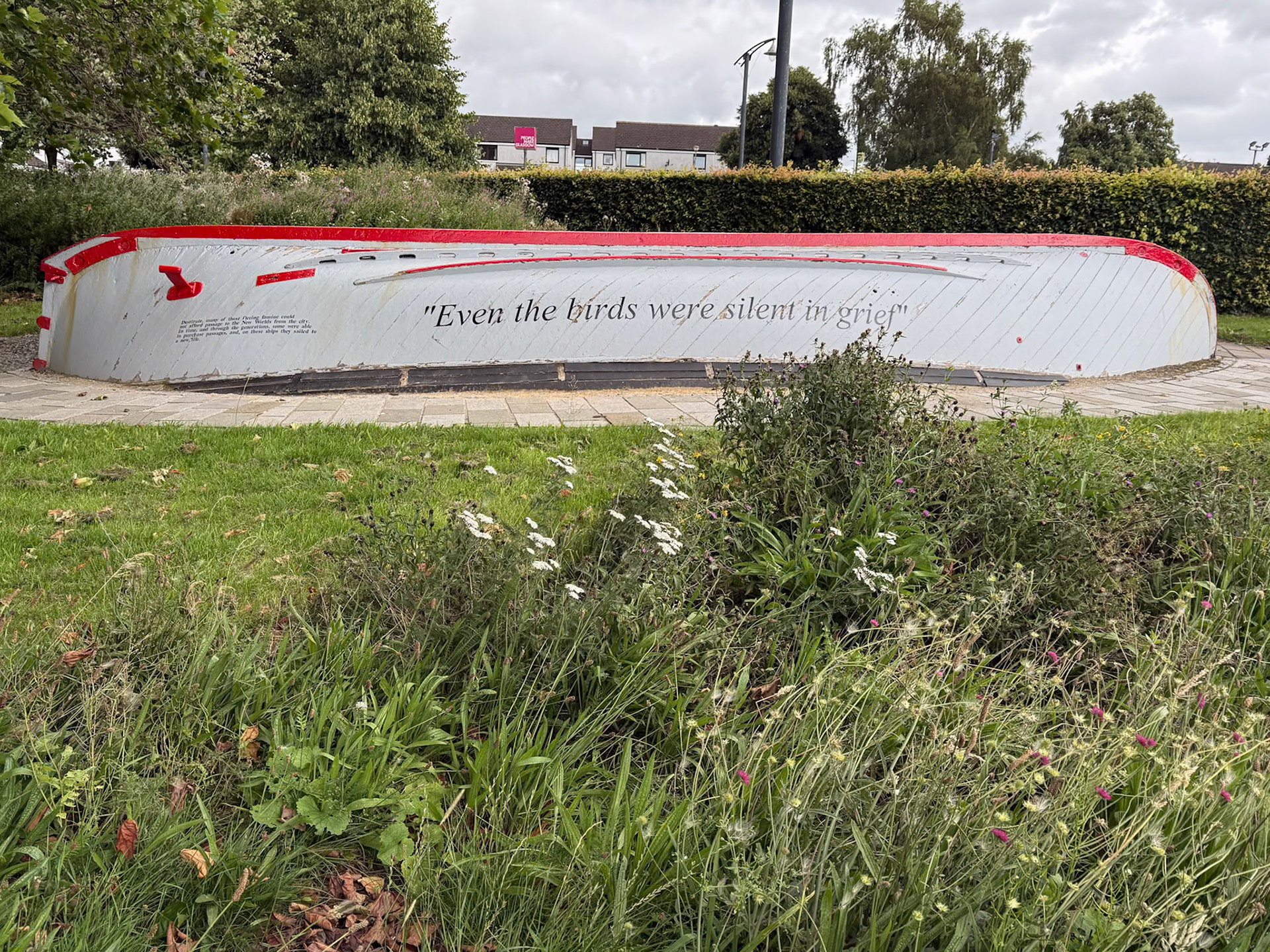 The Famine Memorial in Glasgow.