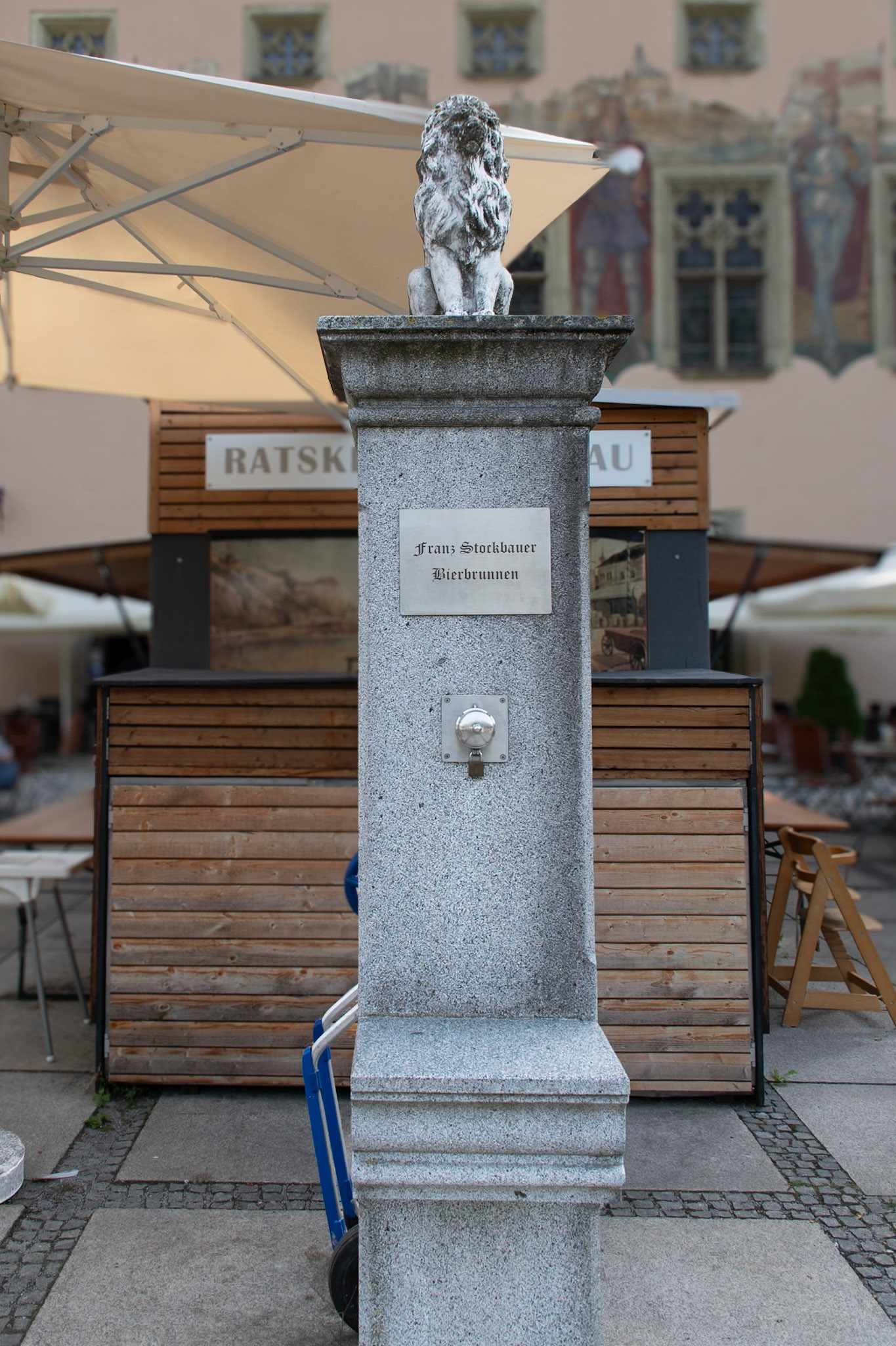 Franz Stockbauer Bierbrunnen - Passau, Bavaria, Germany