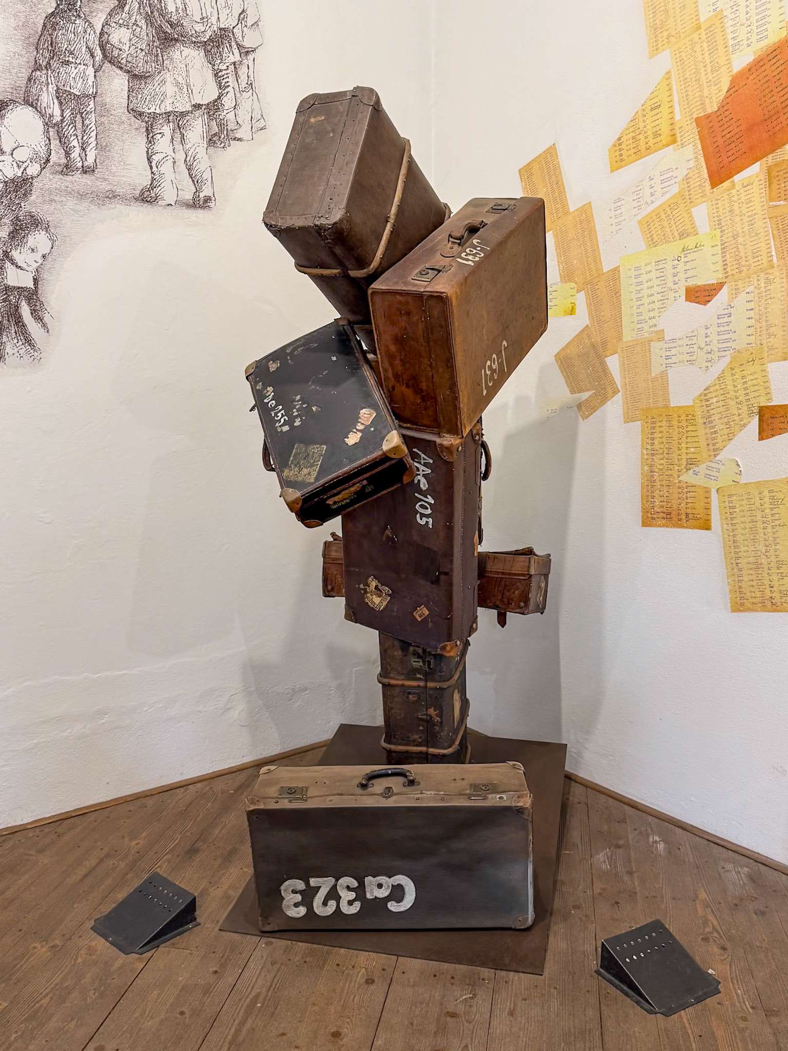 Suitcase Sculpture - Terezín, Czech Republic