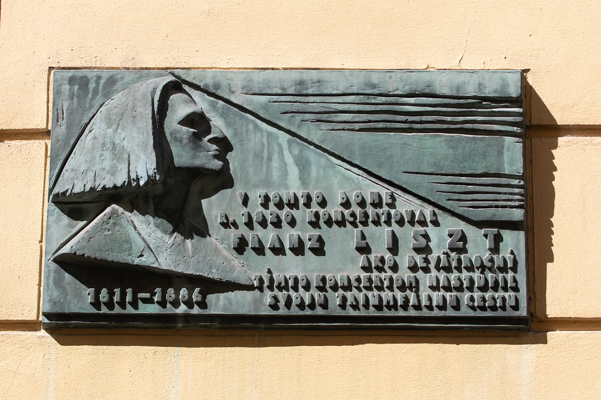 Franz Liszt Commemorative Plaque - Bratislava, Slovakia