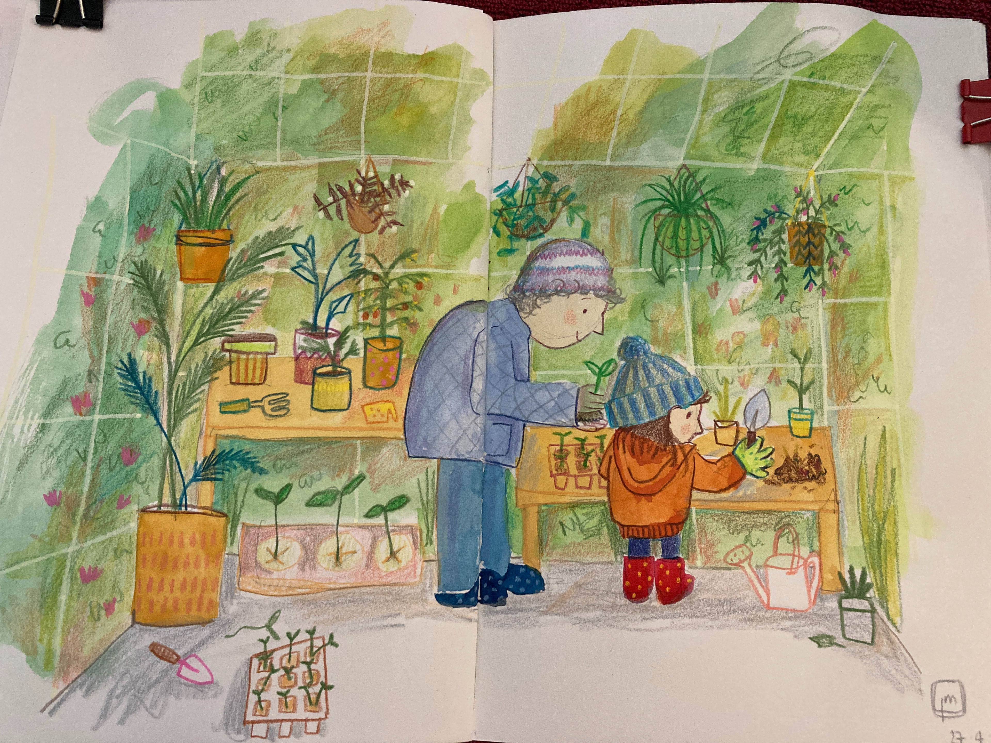in grandma's green house