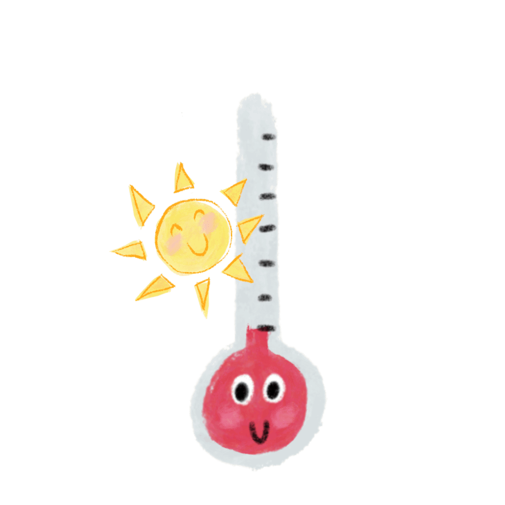 animated hot thermometer