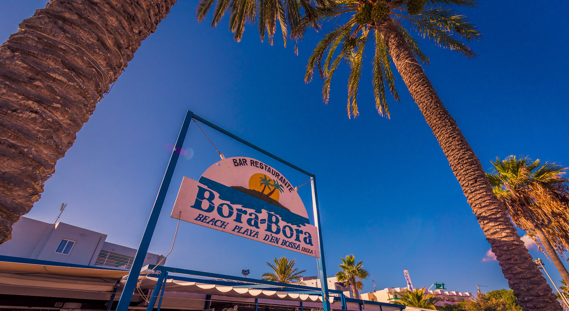 Promotional shoot for Bora Bora Ibiza in its last few years