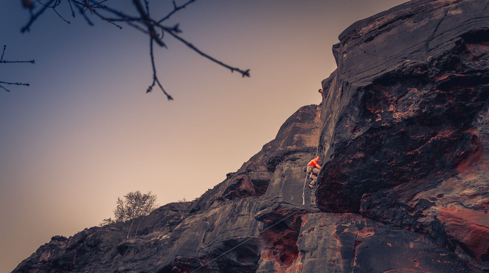 Shoot for climbing equipment promotion, Helsby Hill