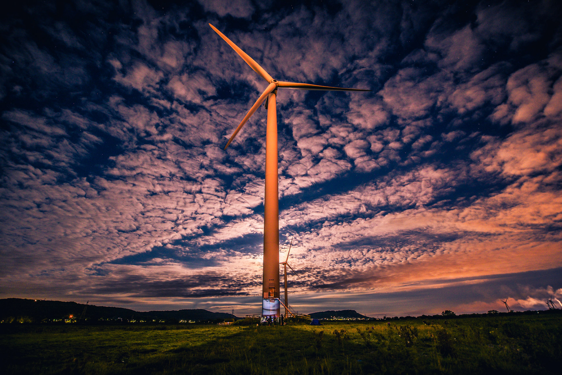 Arts event at local wind farm