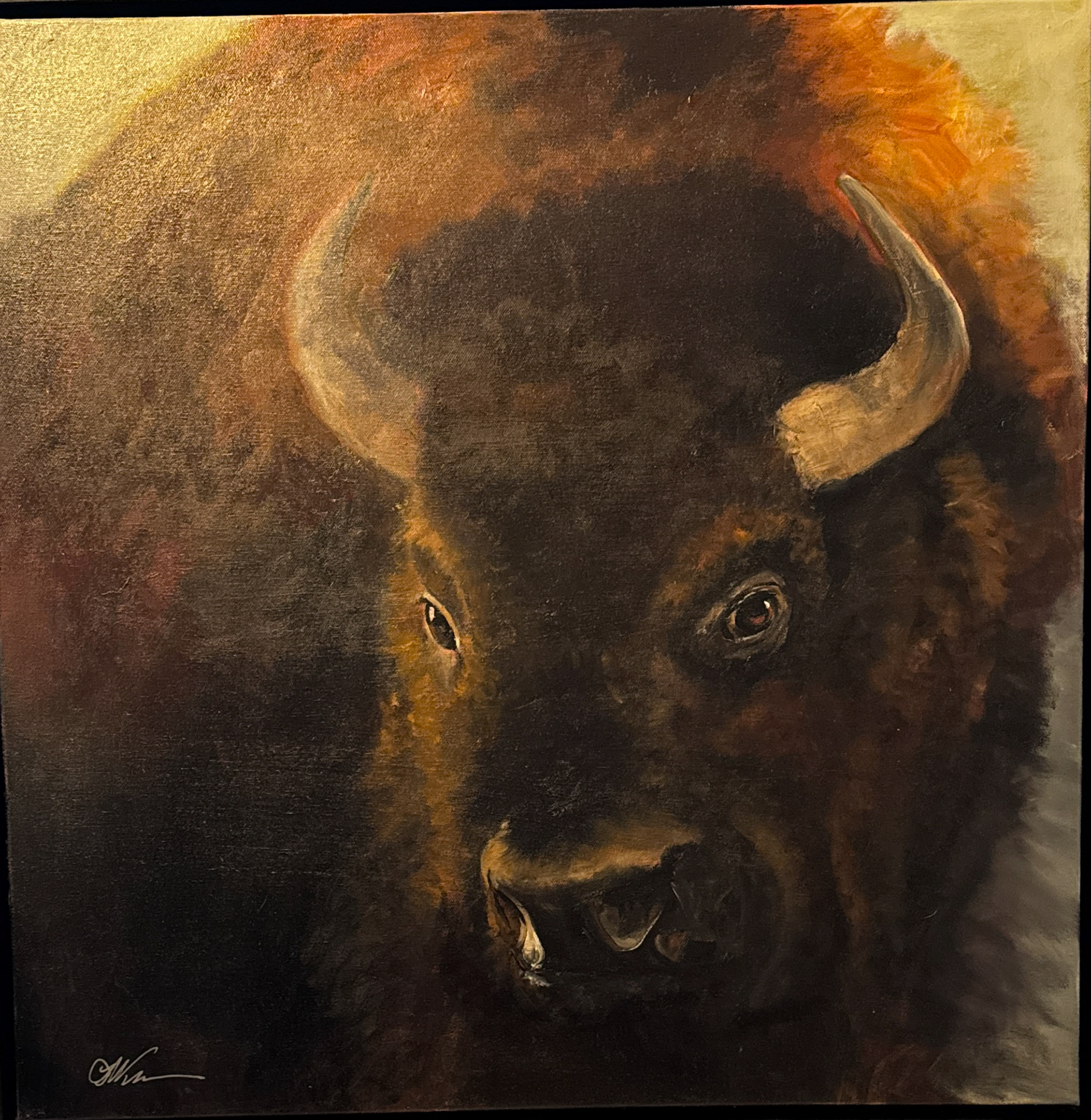 "ayanii'" oil on canvas 24x24. 925.