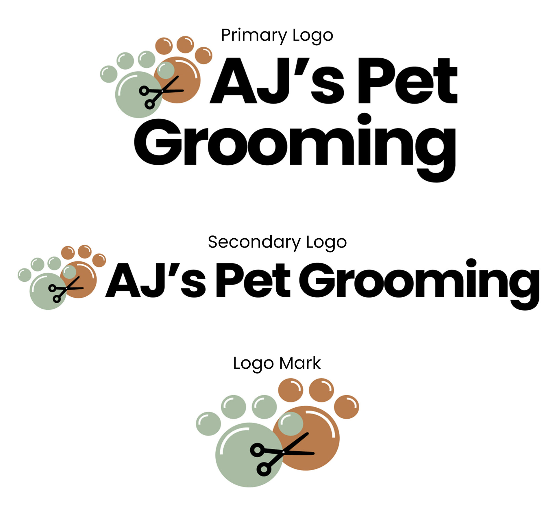 Pet Grooming Logos