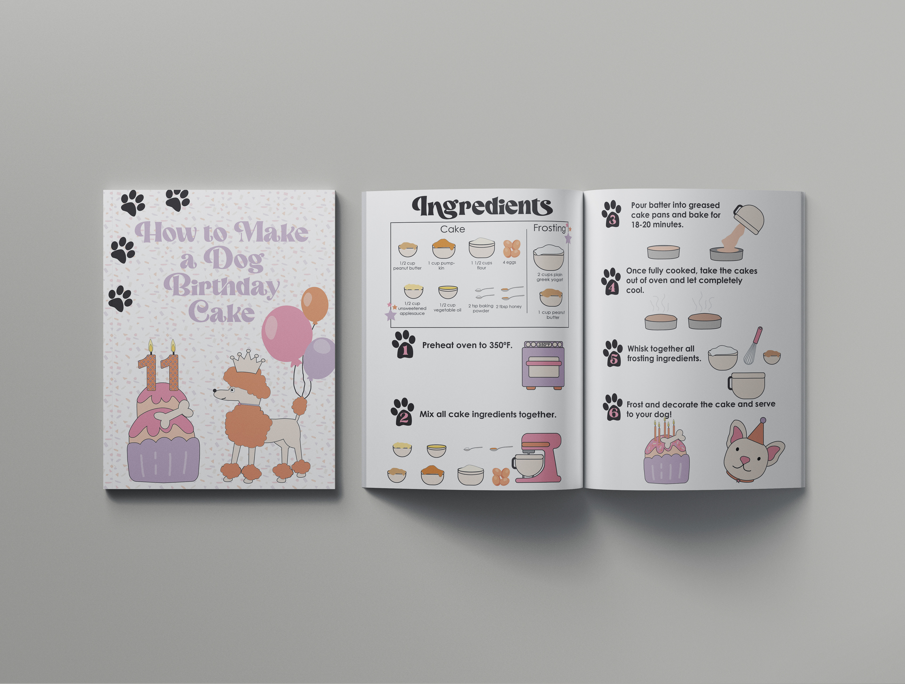 Dog Brochure to Bake a Cake