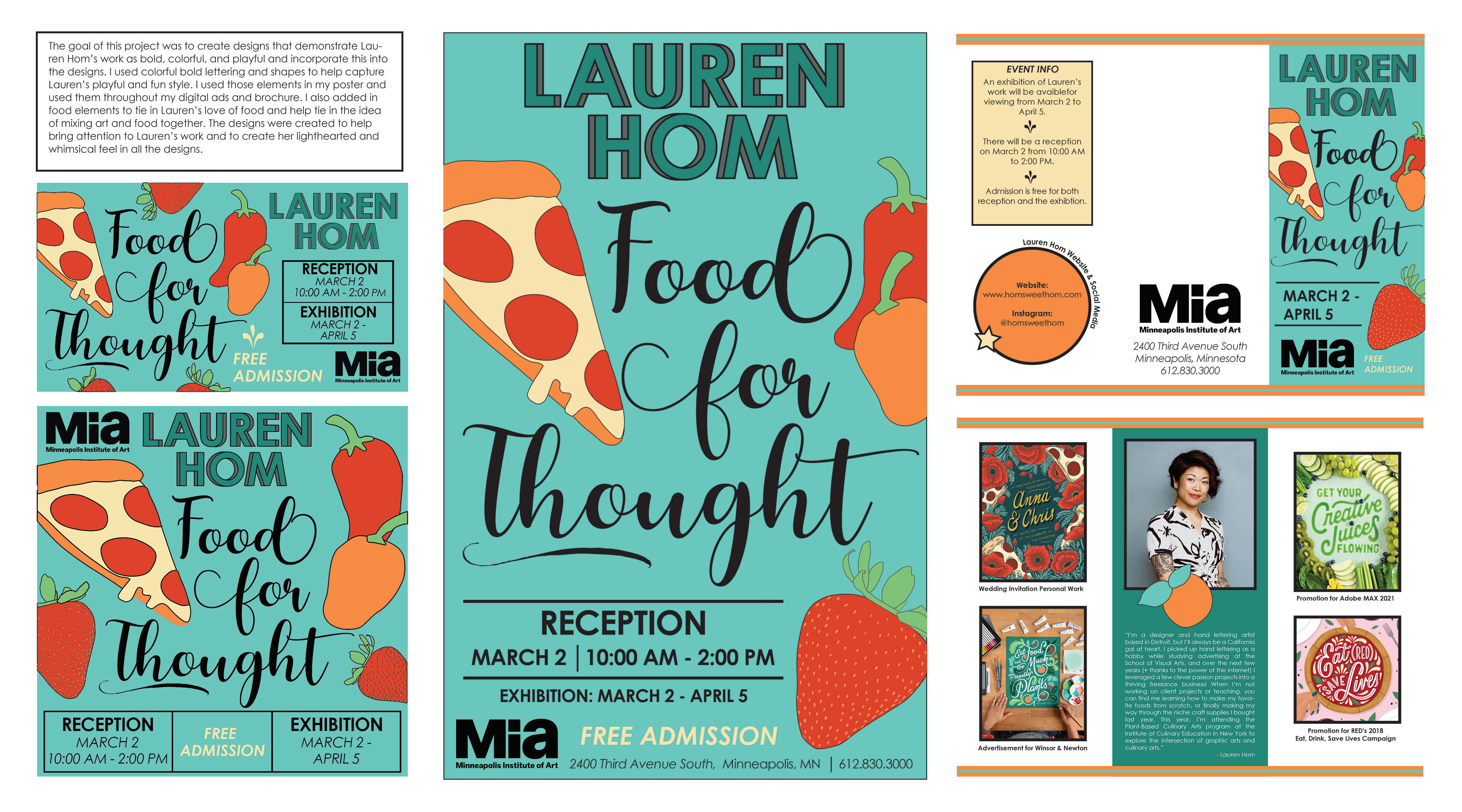 Graphics for the Lauren Hom Event