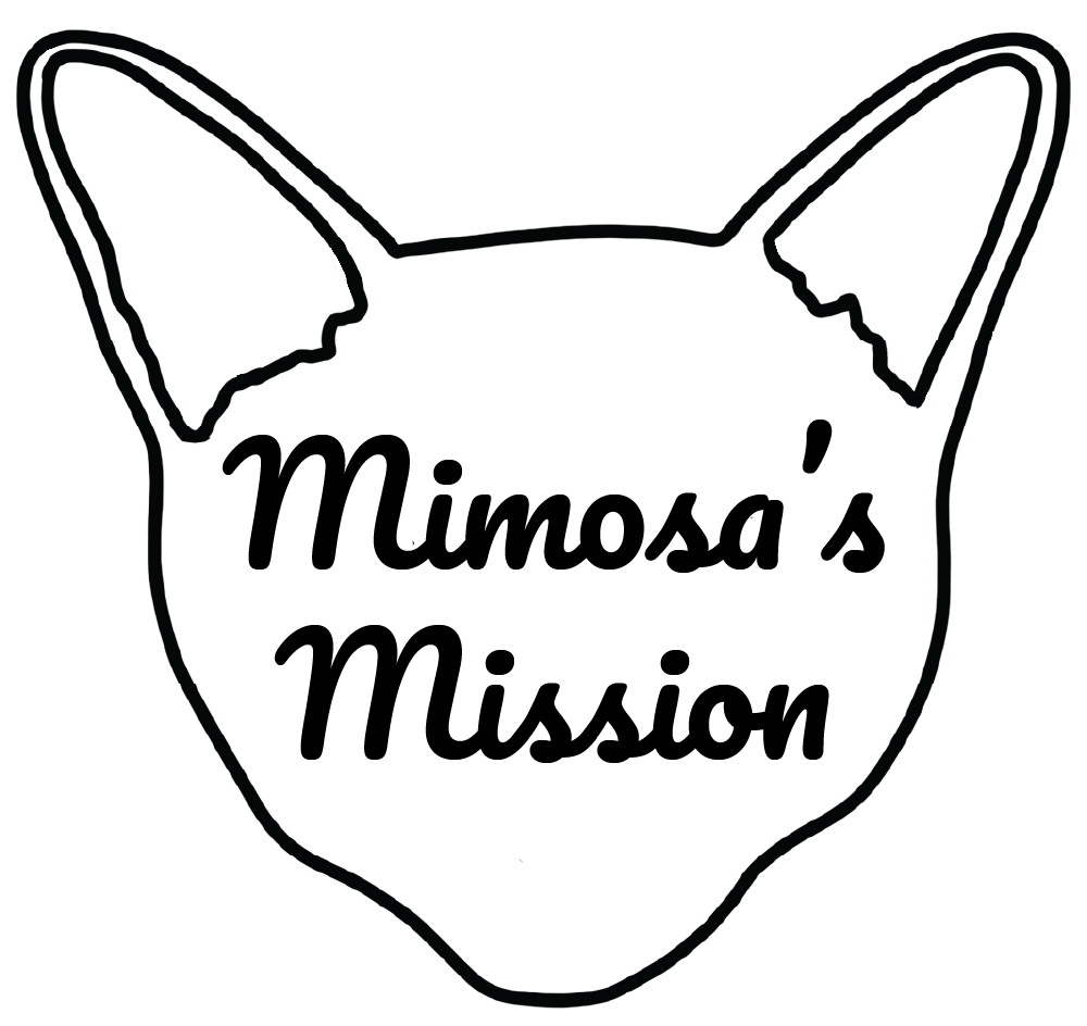 Cat Head Logo for Mimosa's Mission