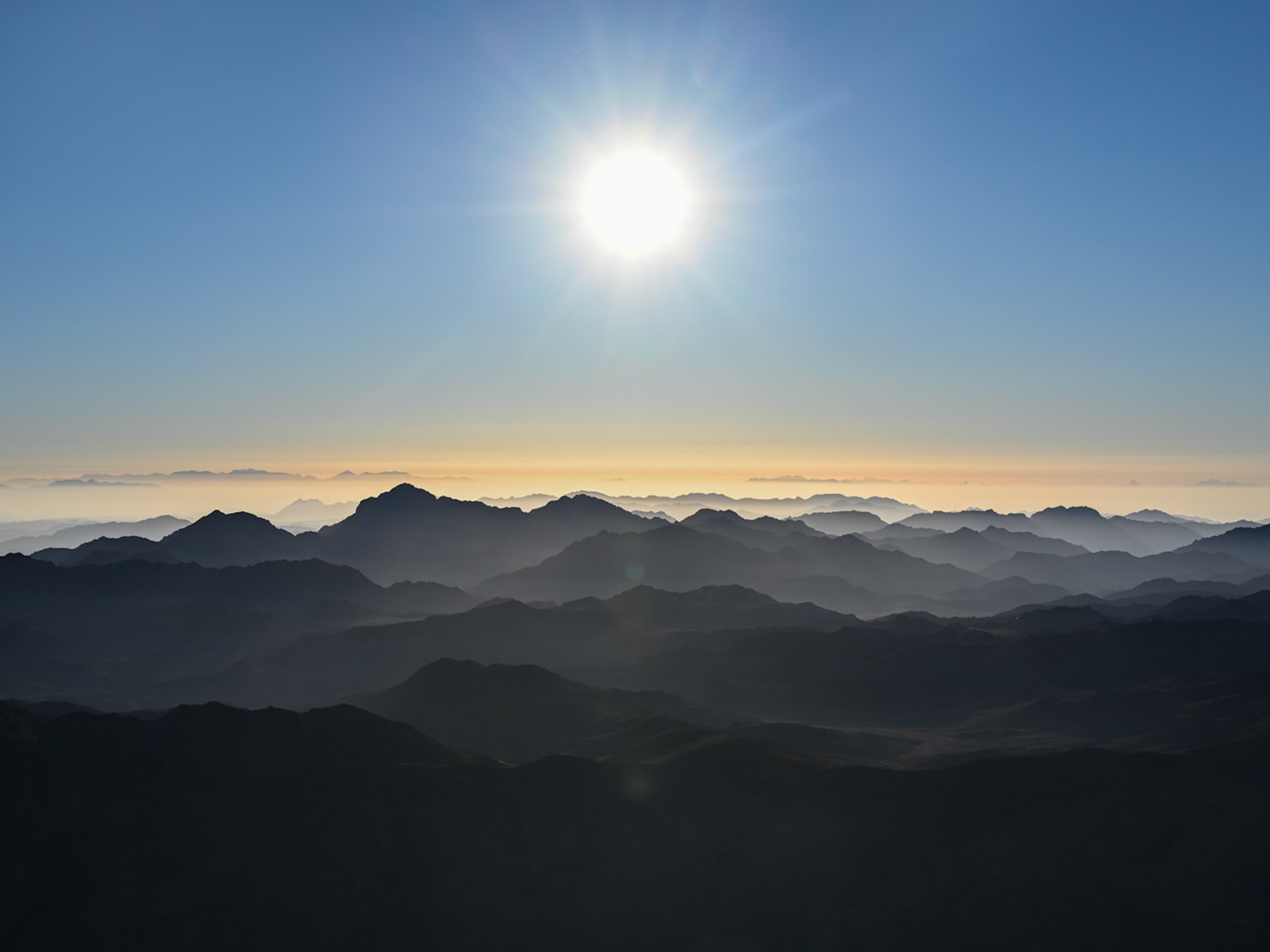 Sunrise Over Mount Moses, Egypt, 2024